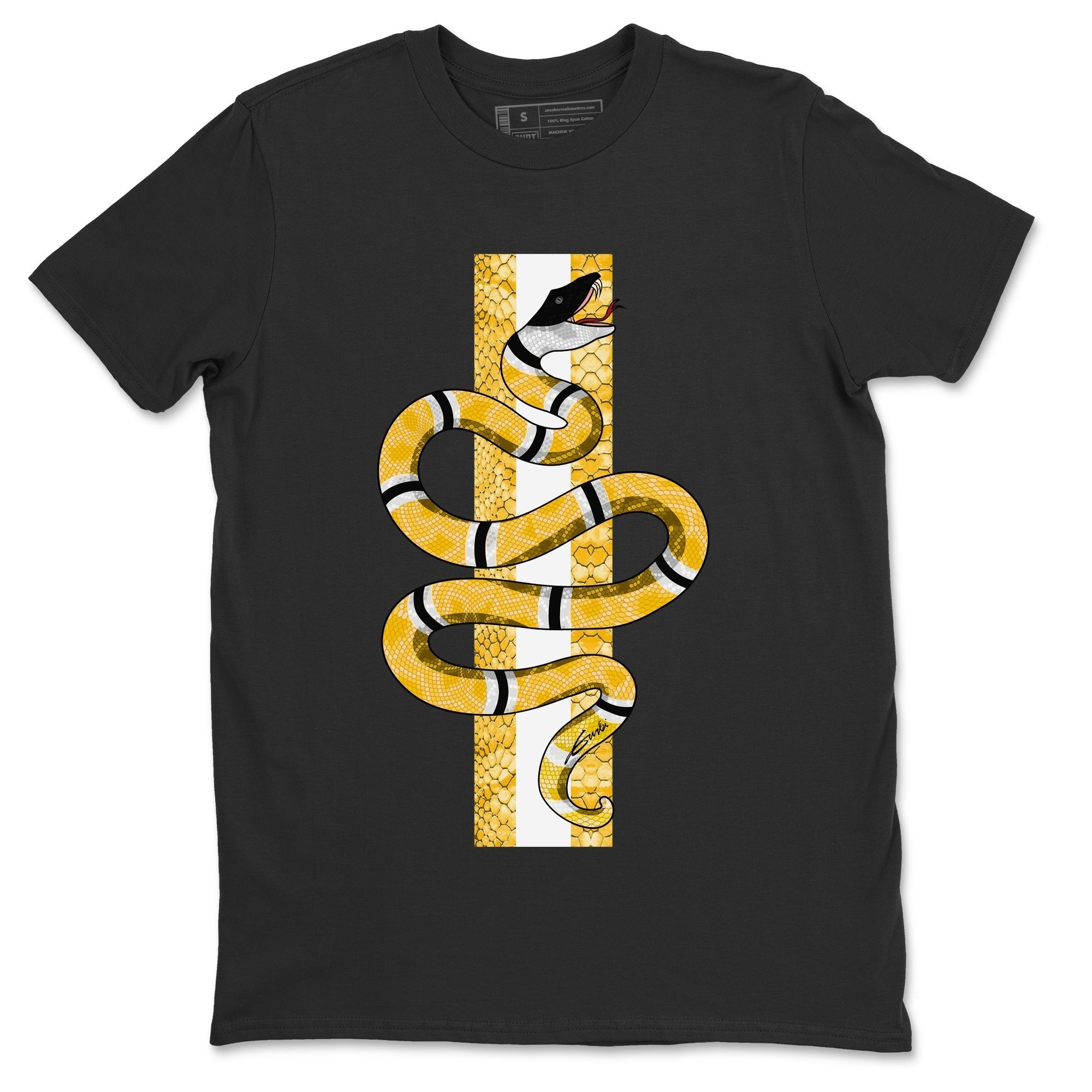 Snake Unisex Tops - Air Jordan 11 Yellow Python