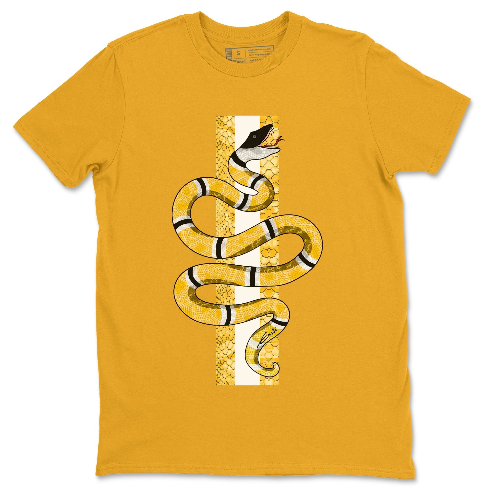 Snake Unisex Tops - Air Jordan 11 Yellow Python