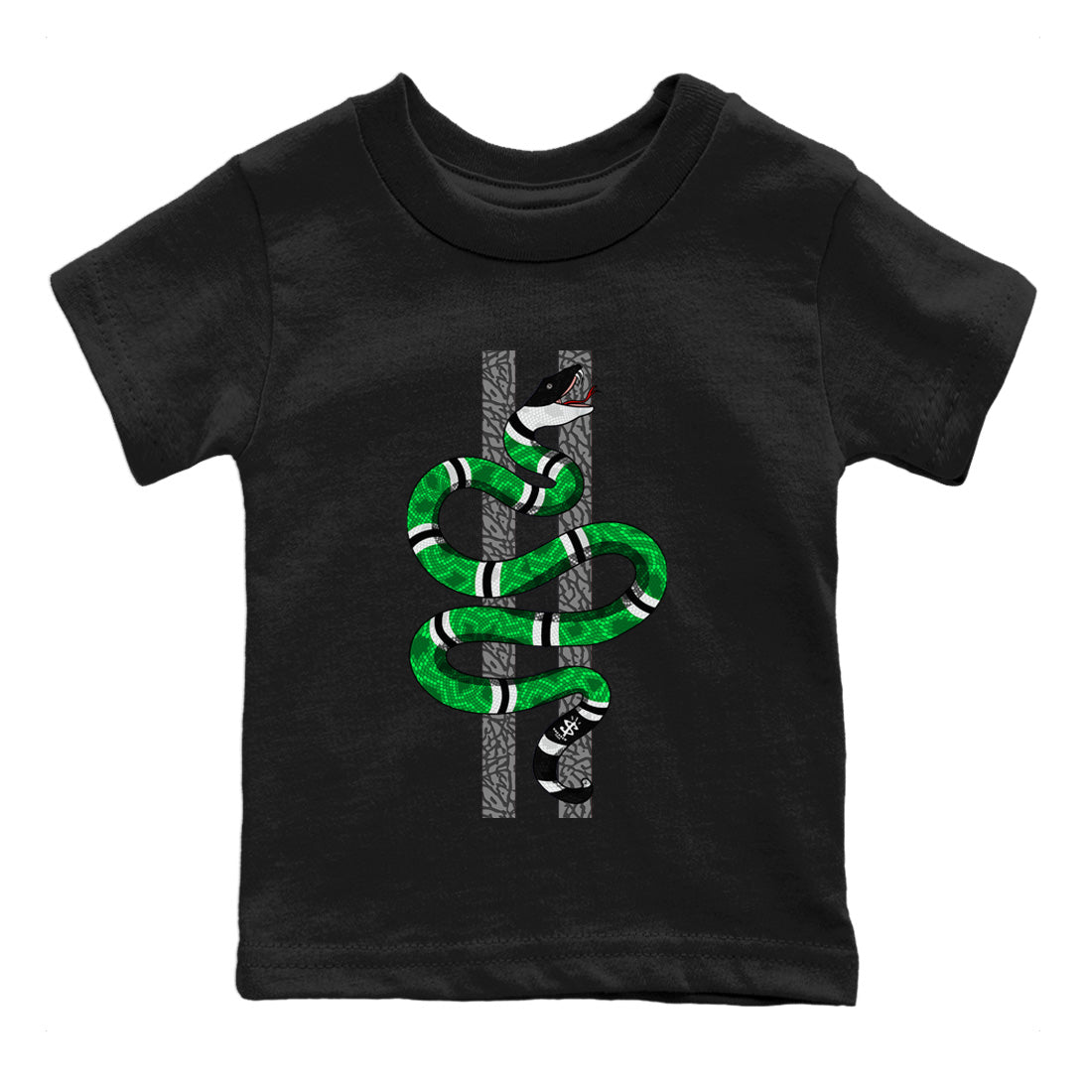 Snake Kids Tops - Air Jordan 3 Lucky Green