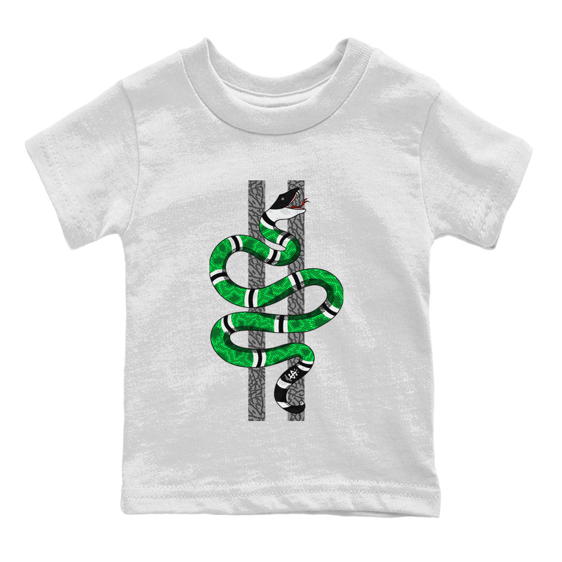 Snake Kids Tops - Air Jordan 3 Lucky Green