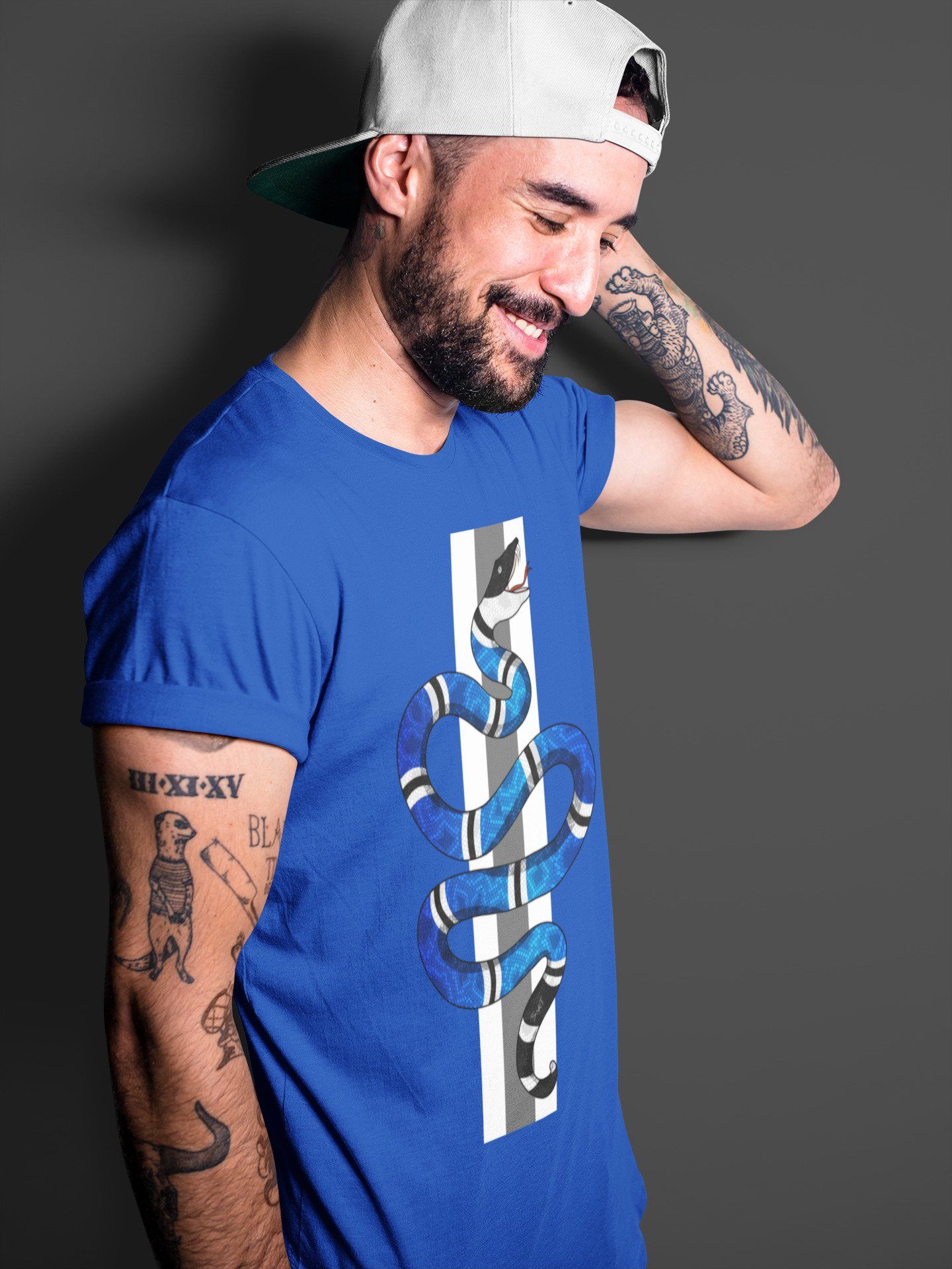 Snake Unisex Tops - Air Jordan 3 Racer Blue