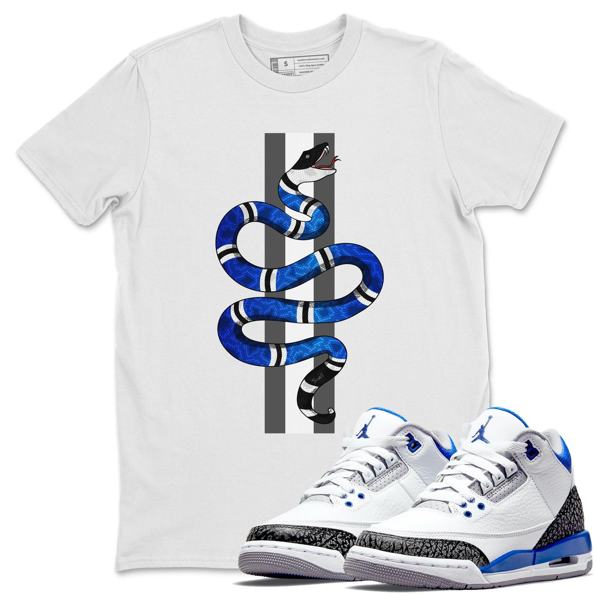Snake Unisex Tops - Air Jordan 3 Racer Blue