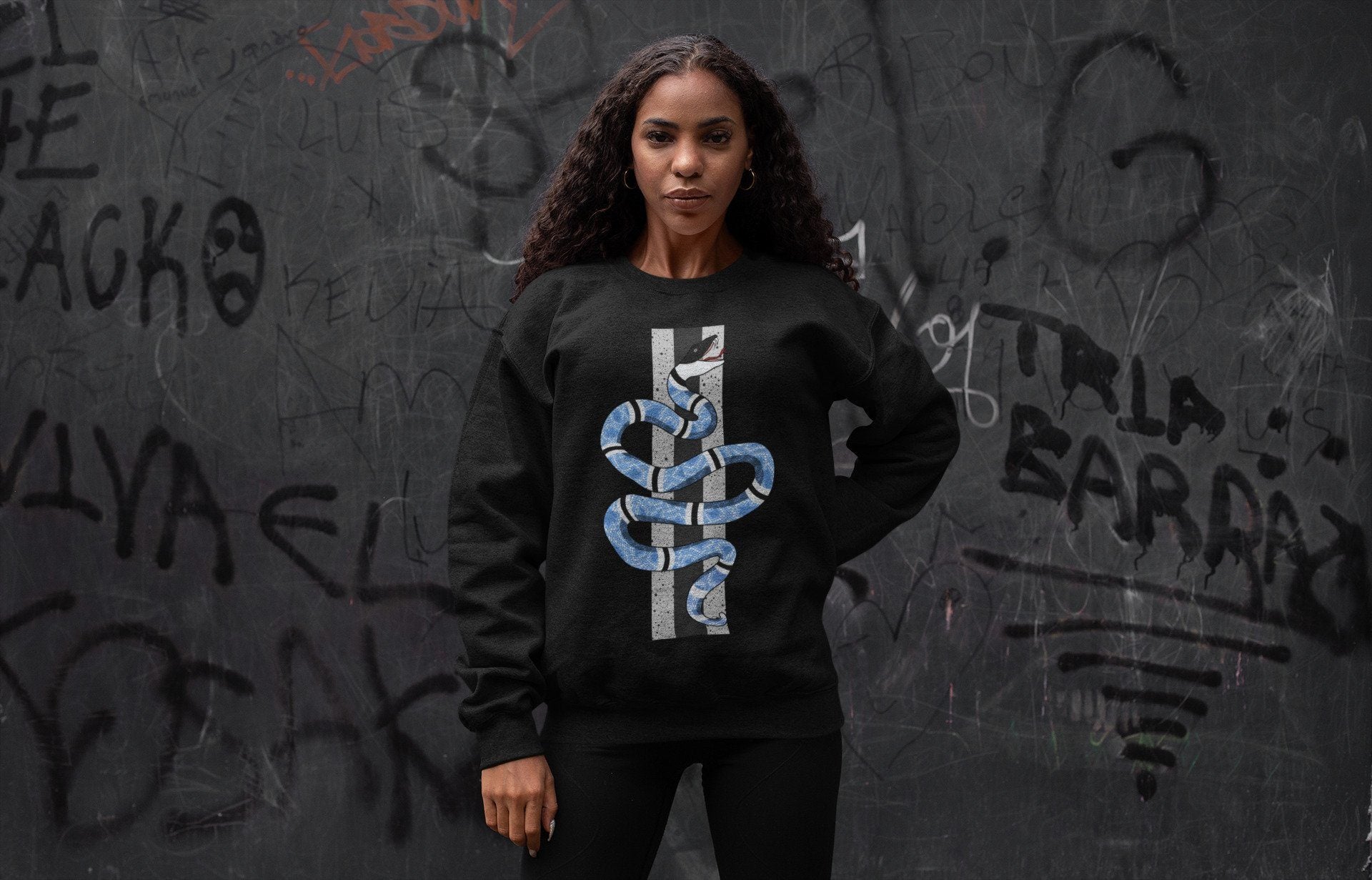 Snake Unisex Tops - Air Jordan 4 University Blue