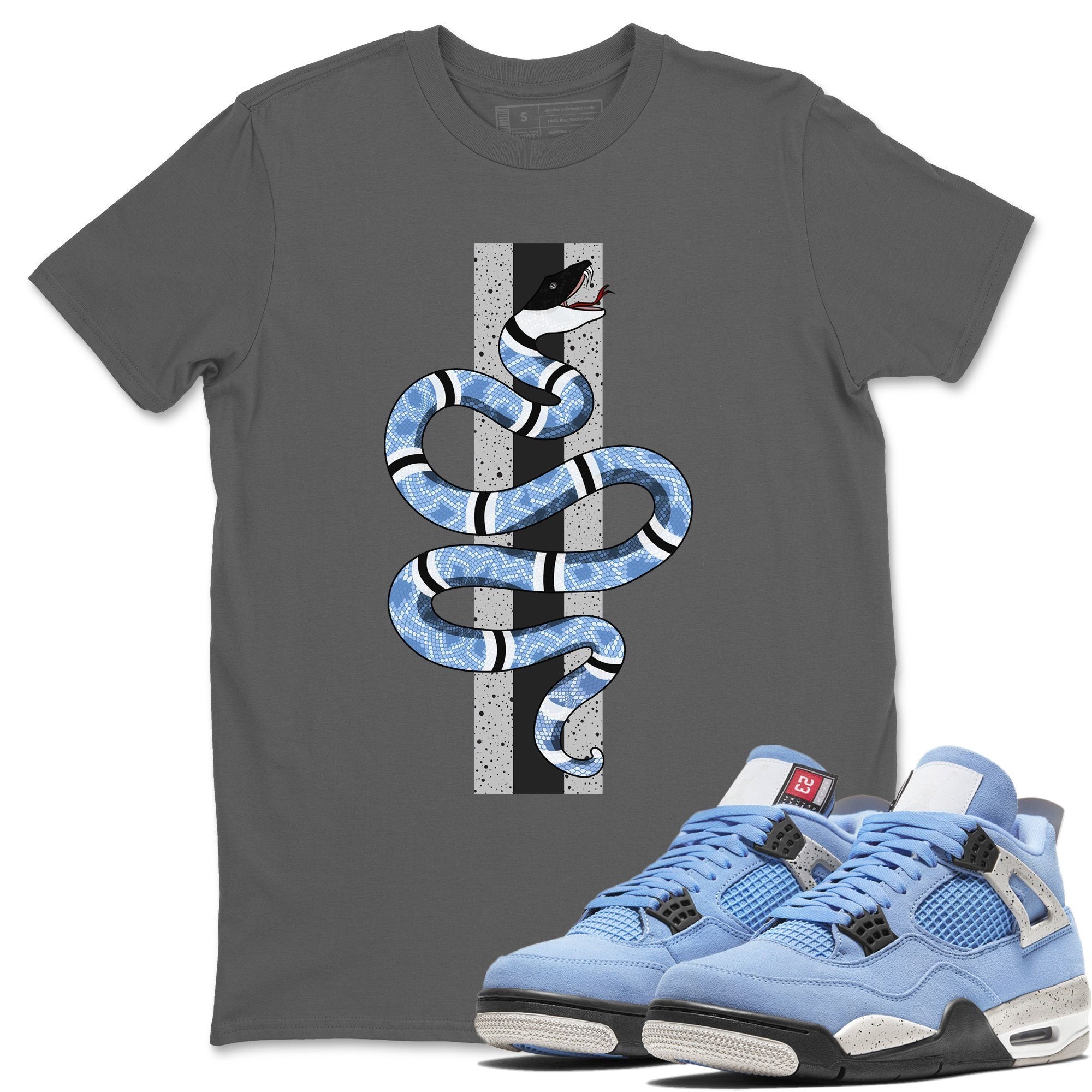 Snake Unisex Tops - Air Jordan 4 University Blue