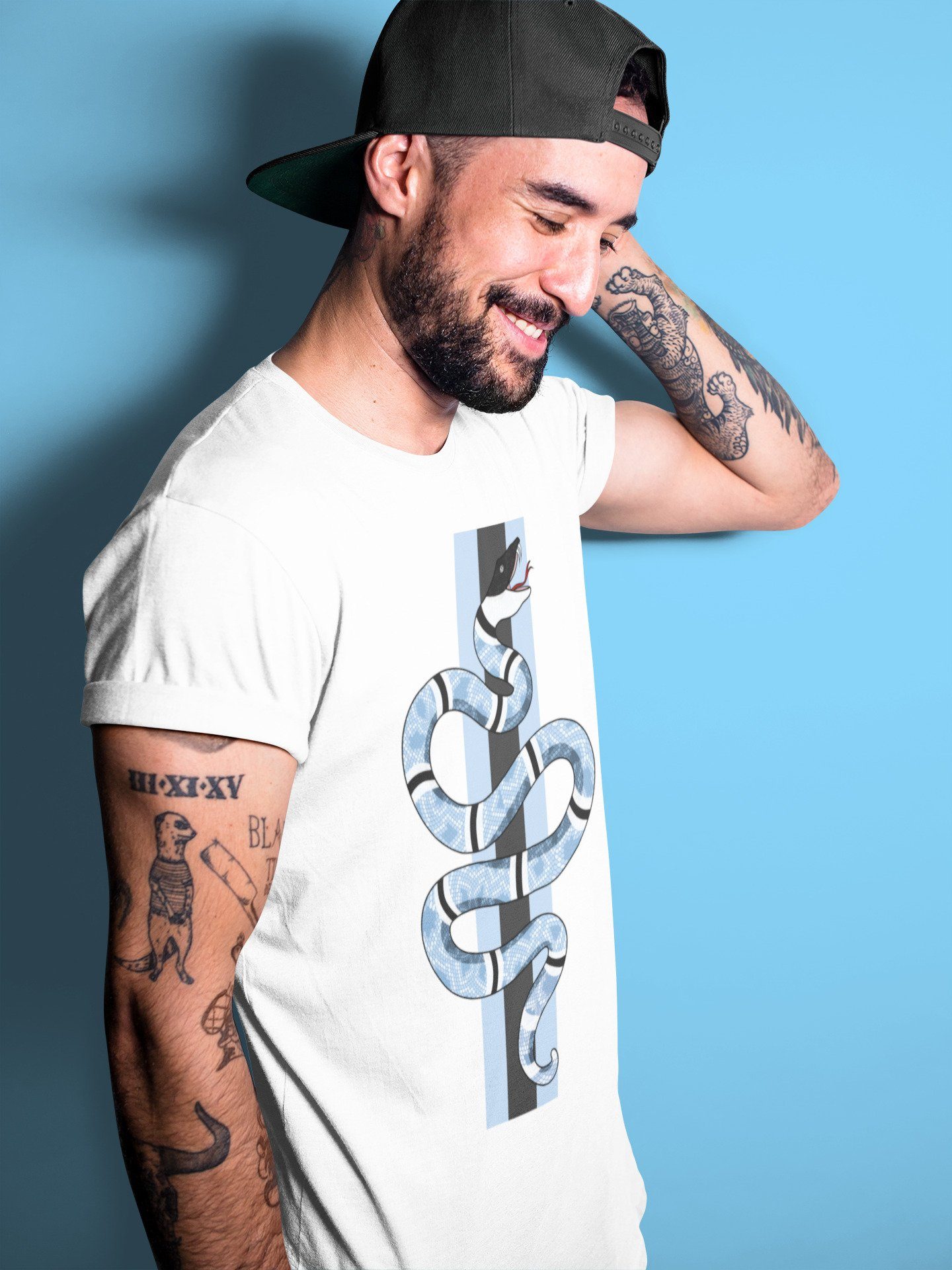 Snake Unisex Tops - Air Jordan 1 University Blue