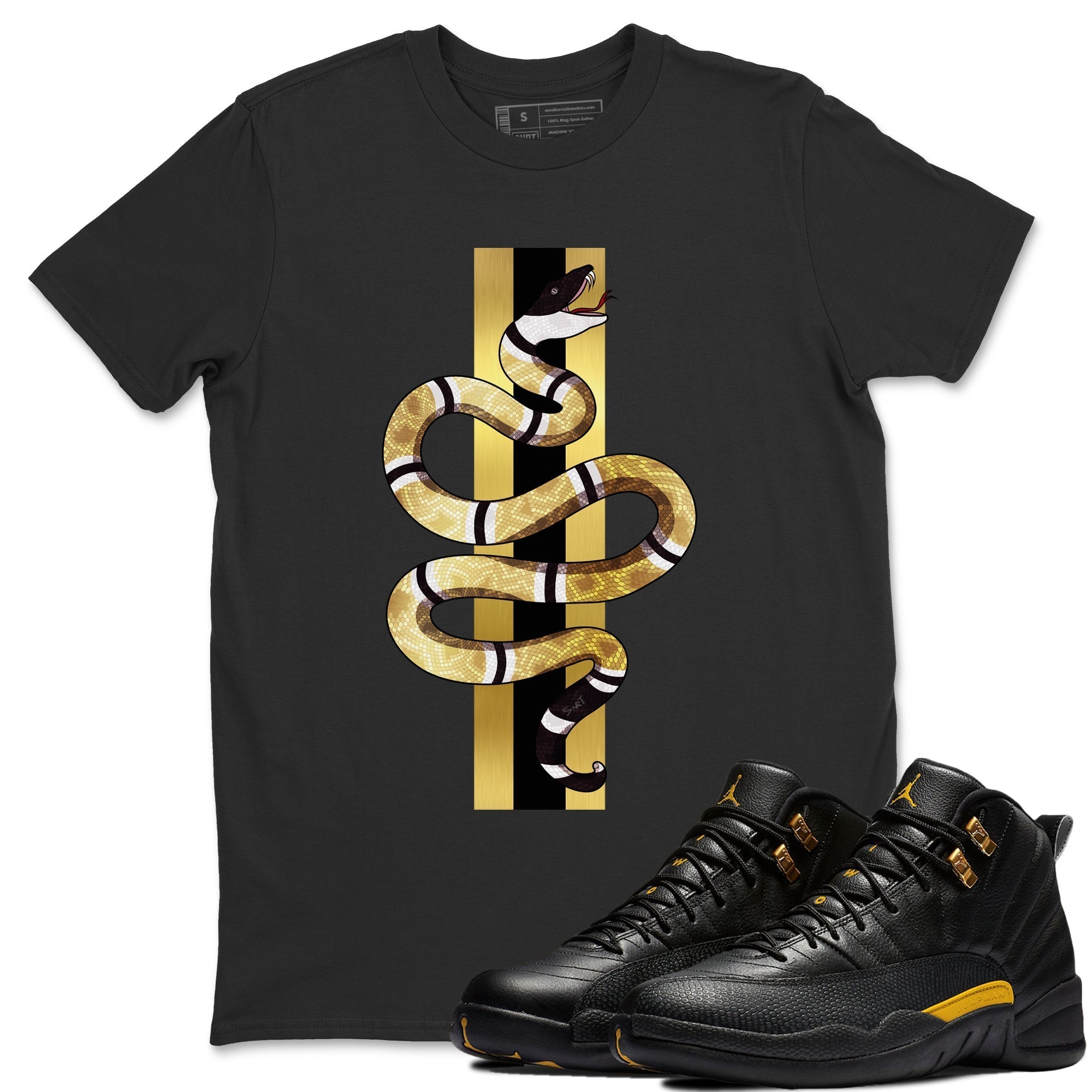 Snake Unisex Tops - Air Jordan 12 Black Taxi