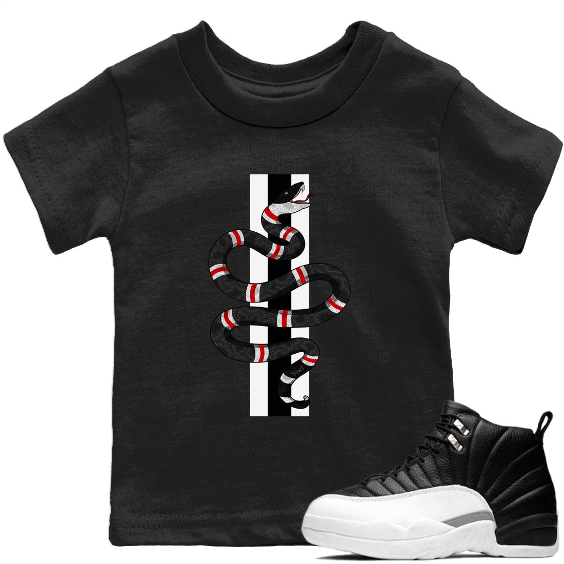Snake Kids Tops - Air Jordan 12 Playoffs