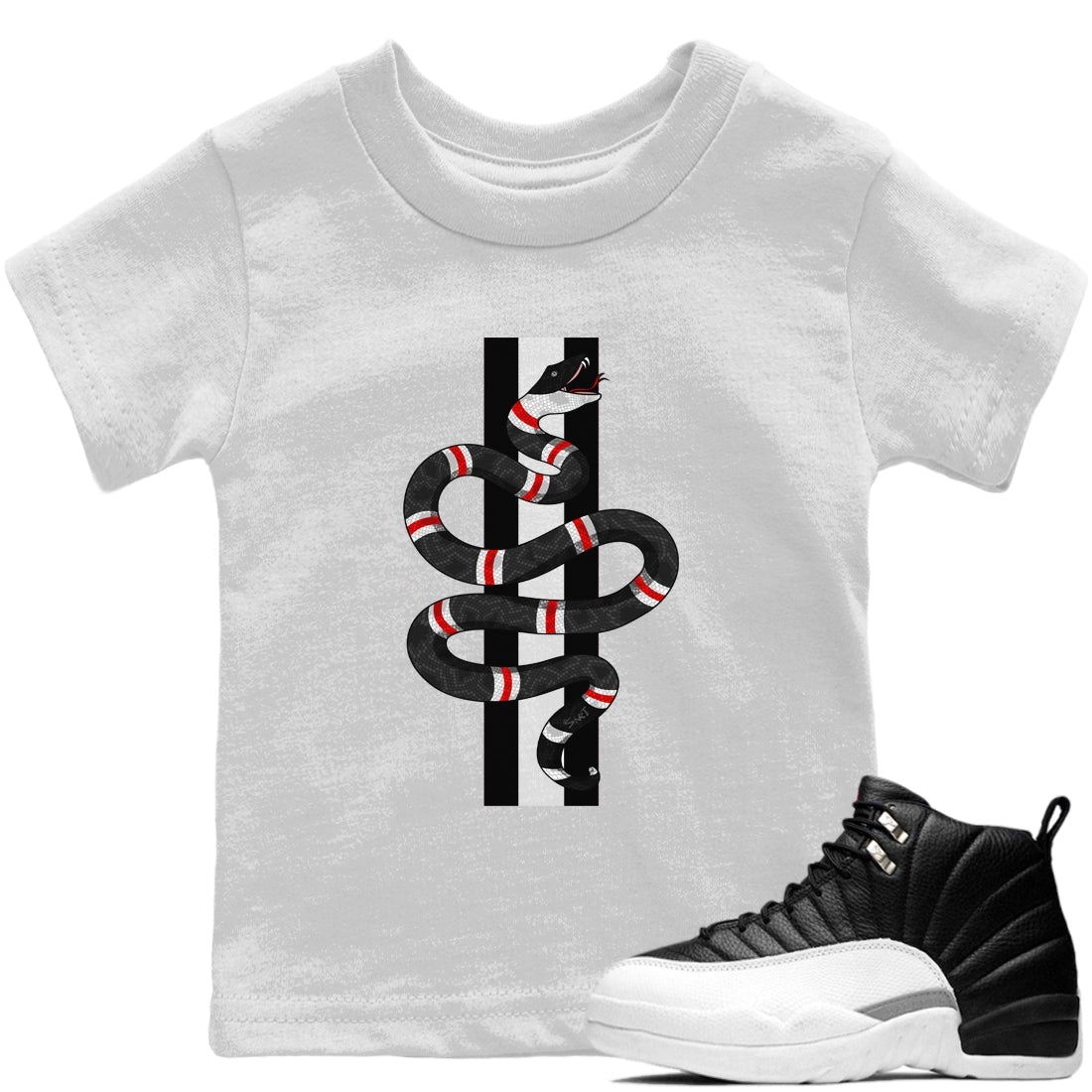 Snake Kids Tops - Air Jordan 12 Playoffs