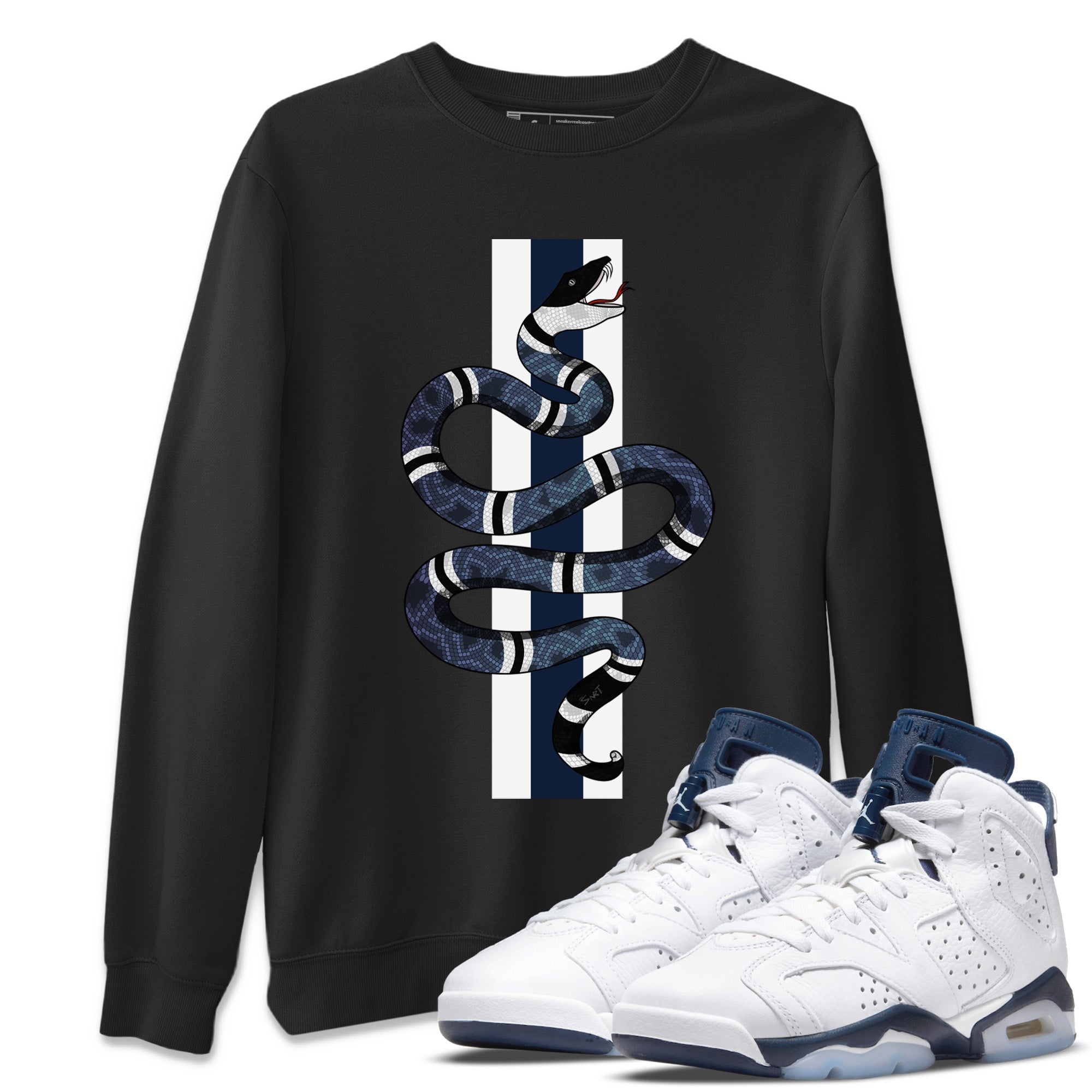 Snake Unisex Tops - Air Jordan 6 Midnight Navy