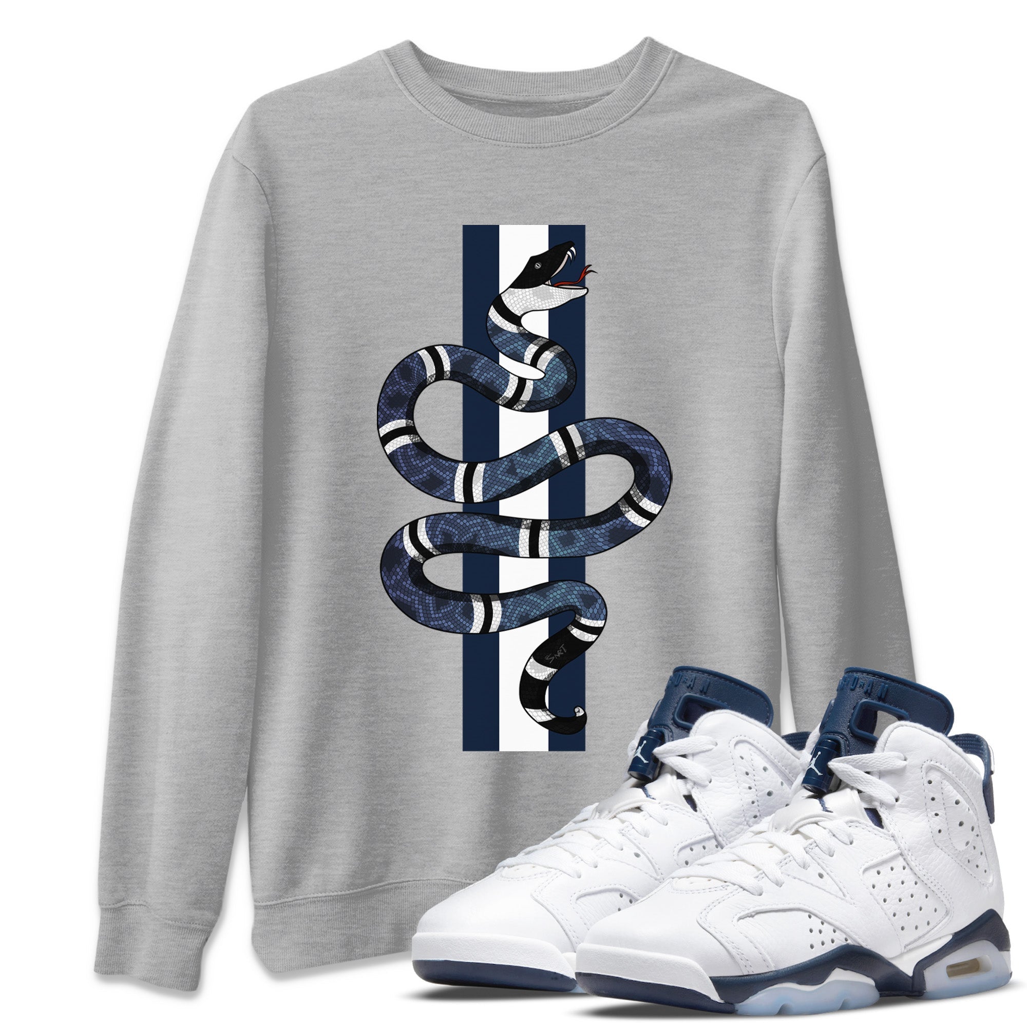 Snake Unisex Tops - Air Jordan 6 Midnight Navy