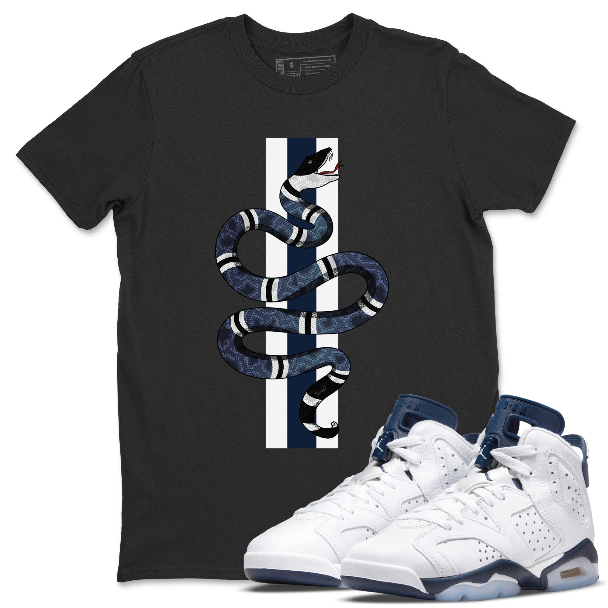 Snake Unisex Tops - Air Jordan 6 Midnight Navy