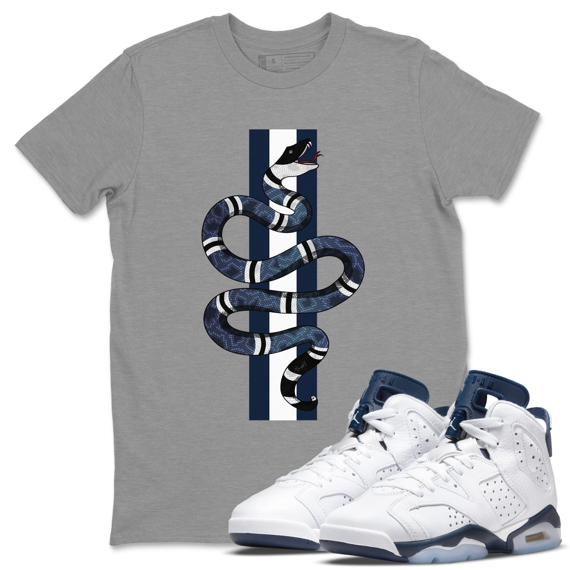 Snake Unisex Tops - Air Jordan 6 Midnight Navy