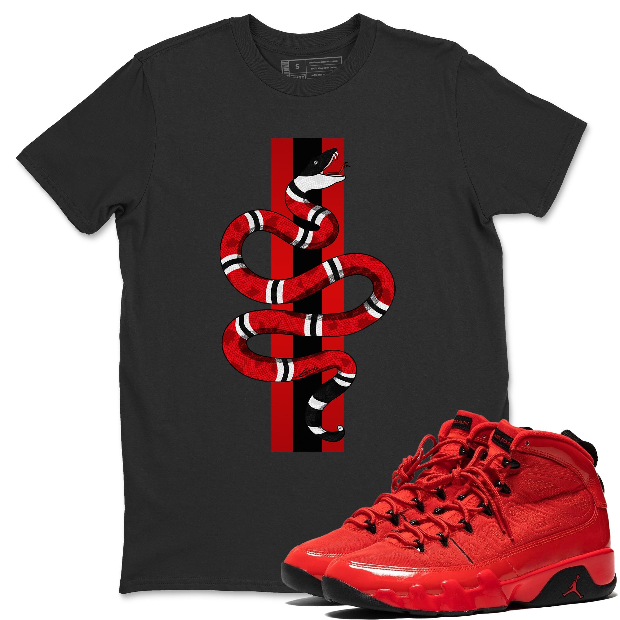 Snake Unisex Tops - Air Jordan 9 Chile Red