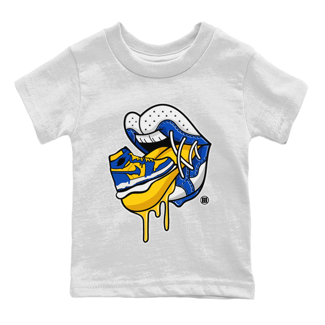 snkmatch Addiction 2 Kids Tops - Air Jordan 1 Game Royal Varsity Maize