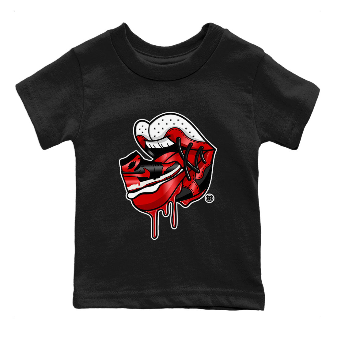 snkmatch Addiction 2 Kids Tops - Air Jordan 1 Satin Bred