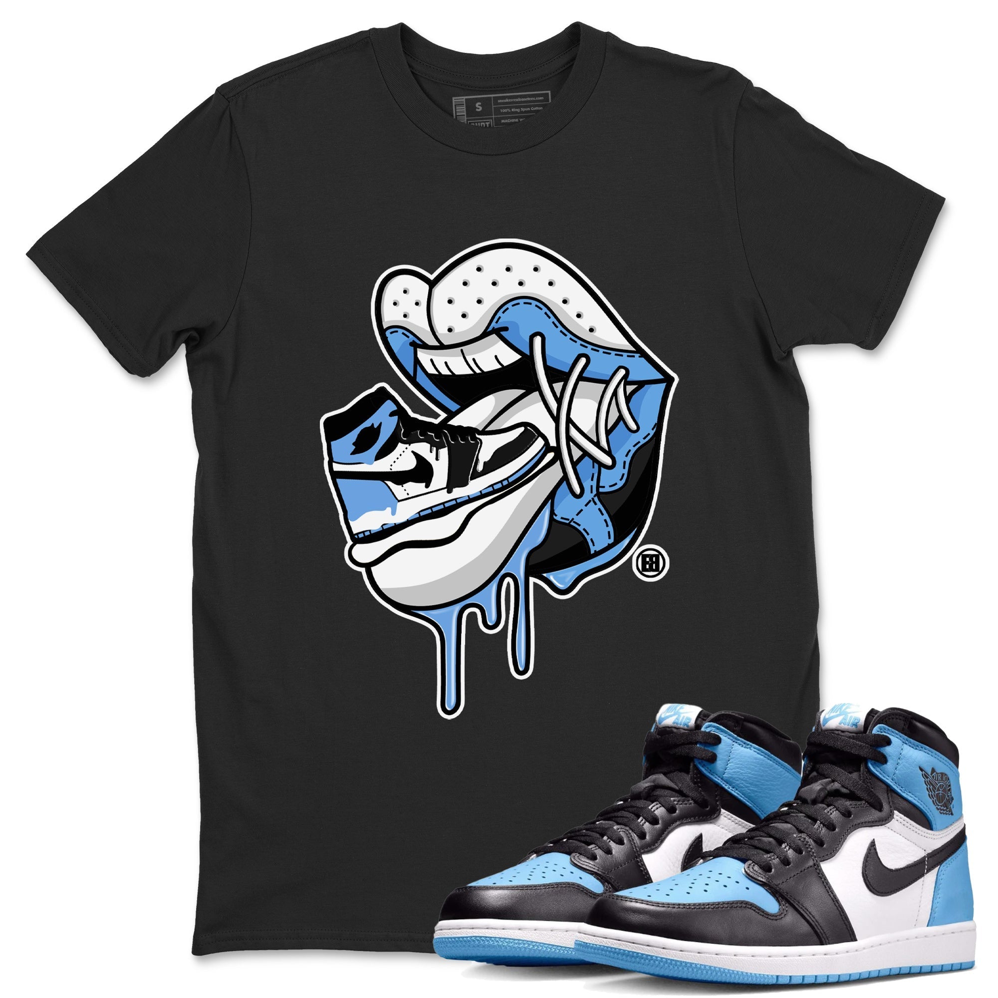 snkmatch Addiction 2 Unisex Tops - Air Jordan 1 UNC Toe
