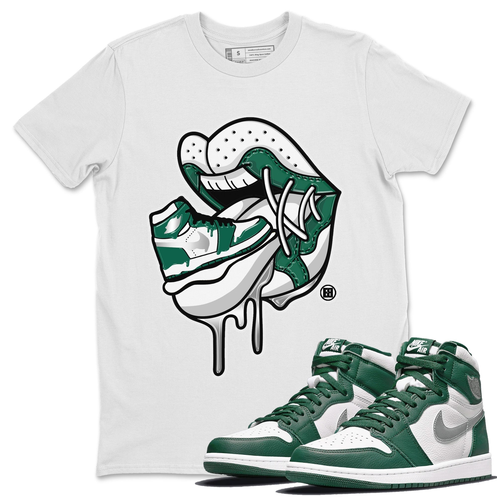 snkmatch Addiction 2 Unisex Tops - Air Jordan 1 Gorge Green