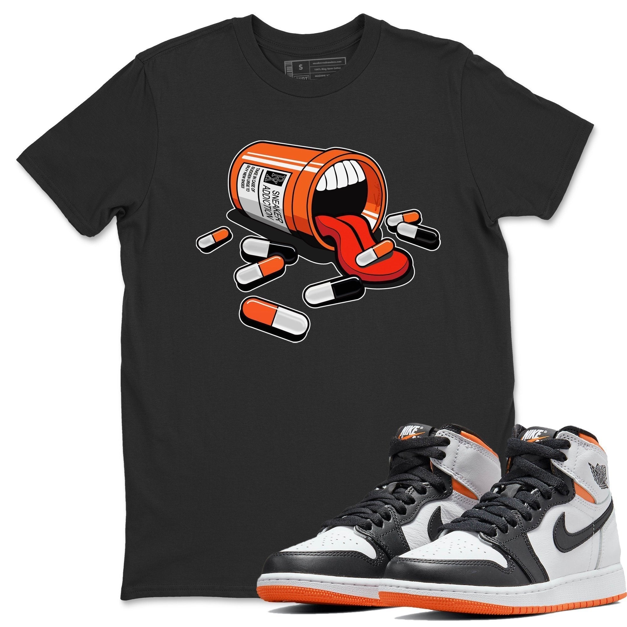 snkmatch Addiction Unisex Tops - Air Jordan 1 Electro Orange