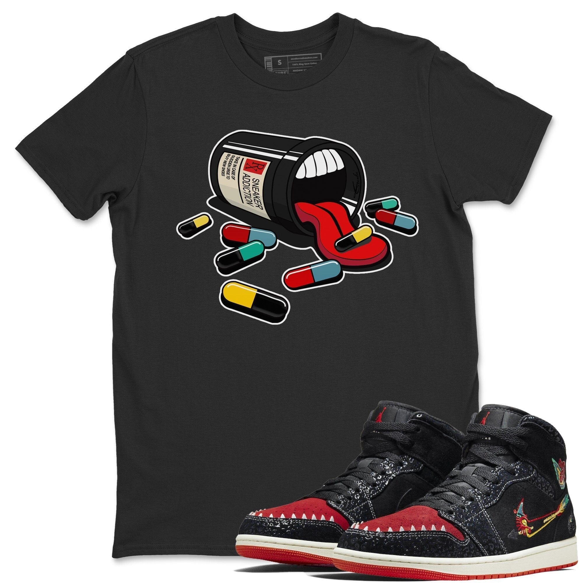 snkmatch Addiction Unisex Tops - Air Jordan 1 Siempre Familia