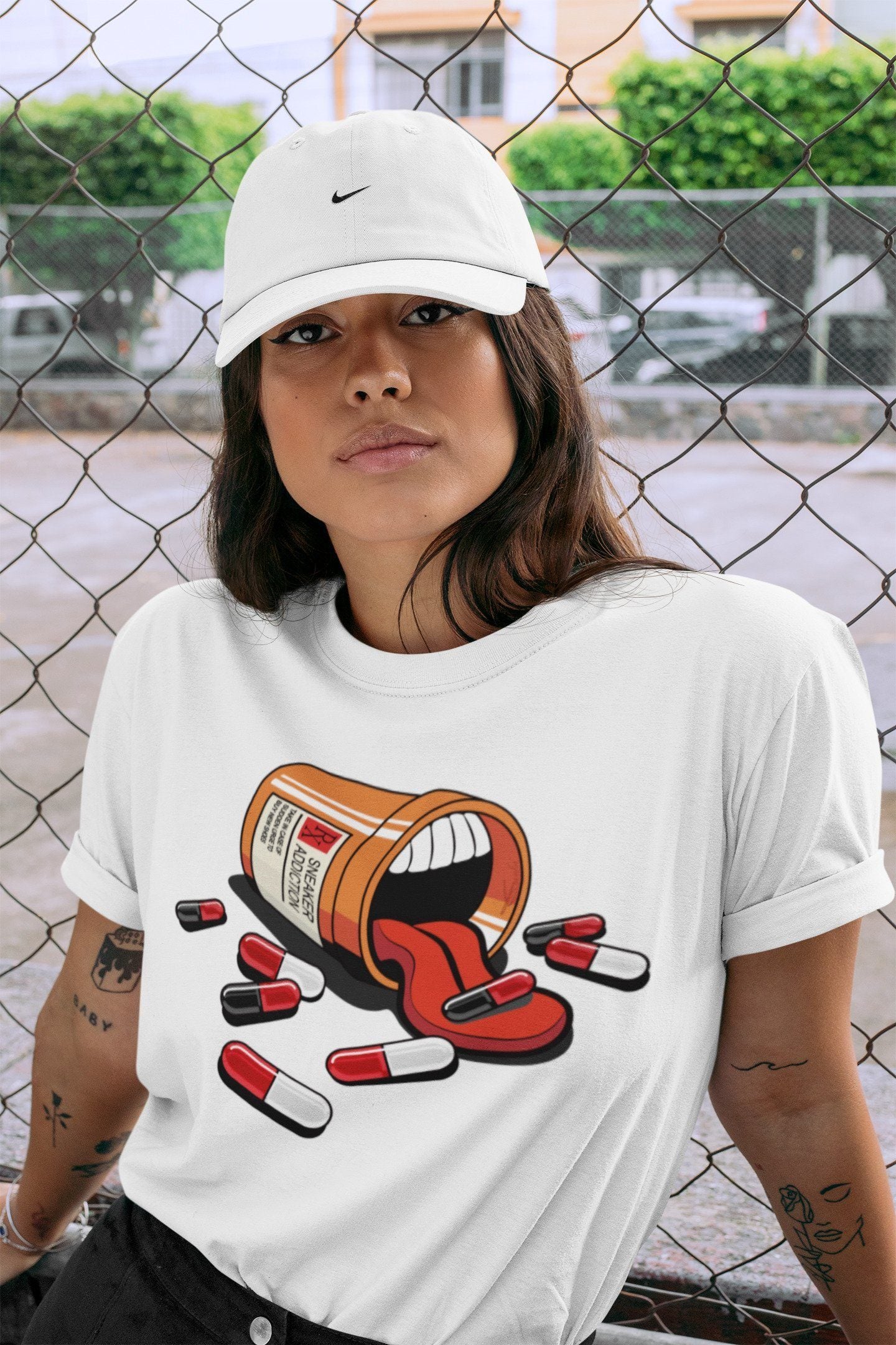 snkmatch Addiction Unisex Tops - Air Jordan 1 Varsity Red