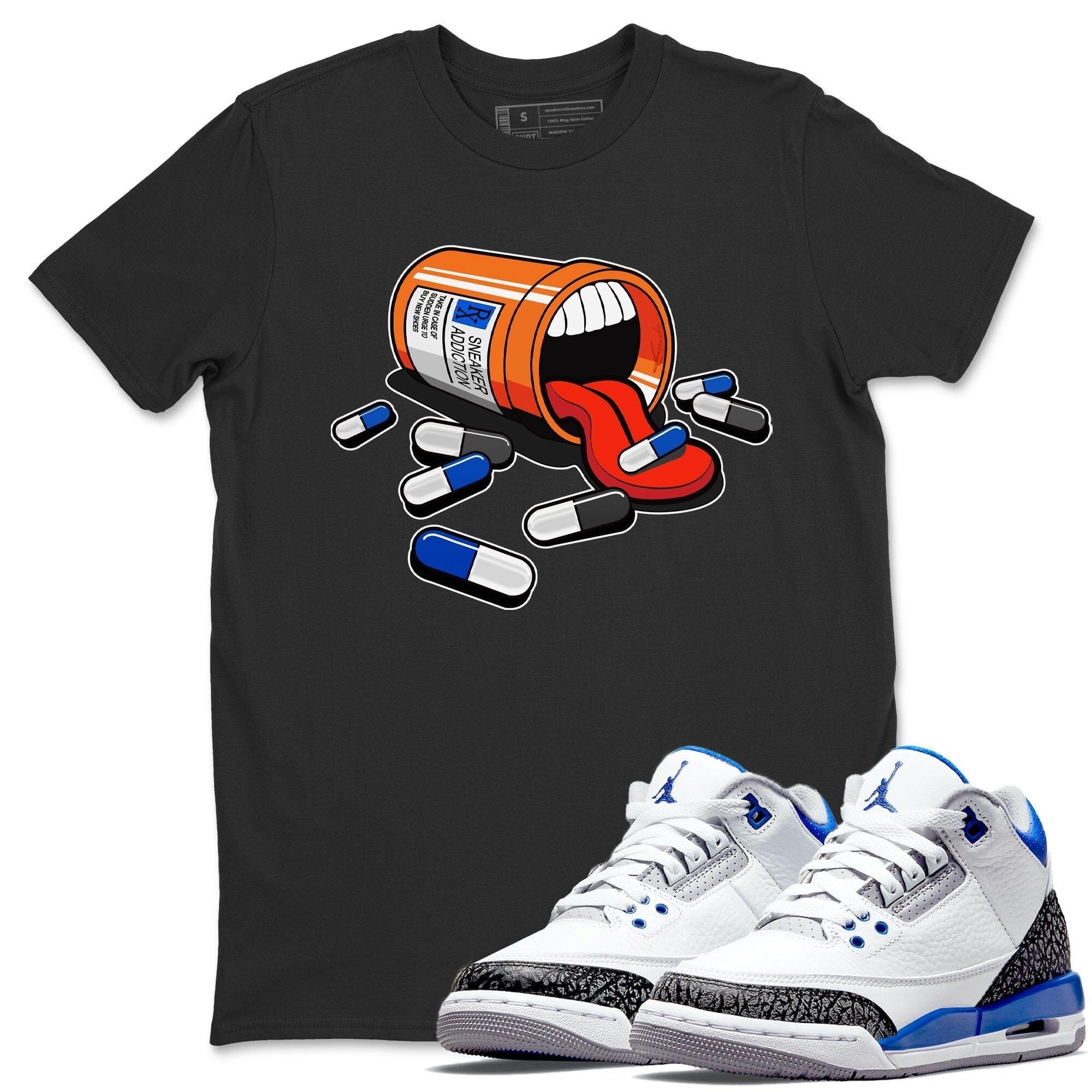 snkmatch Addiction Unisex Tops - Air Jordan 3 Racer Blue