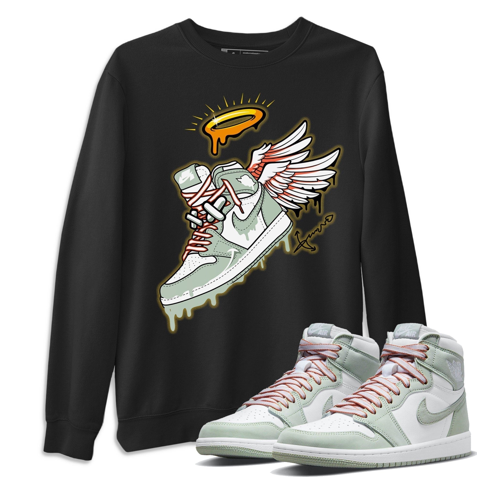 snkmatch Angel Unisex Tops - Air Jordan 1 Seafoam