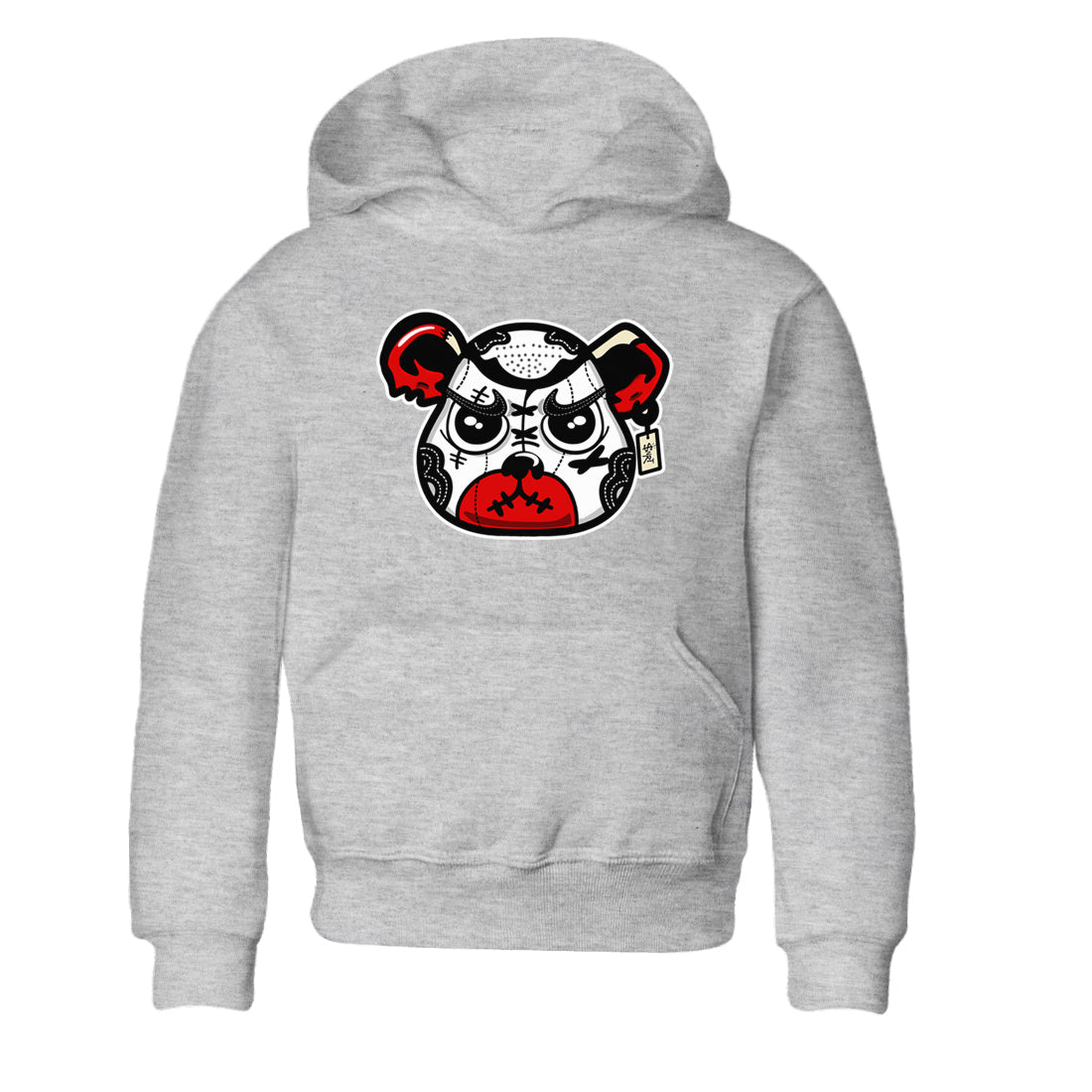 snkmatch Bear Face snkmatch Tees Kids - Air Jordan 1 Black Toe Reimagined