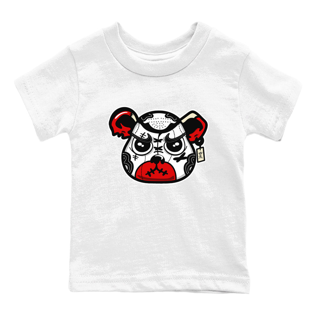 snkmatch Bear Face snkmatch Tees Kids - Air Jordan 1 Black Toe Reimagined