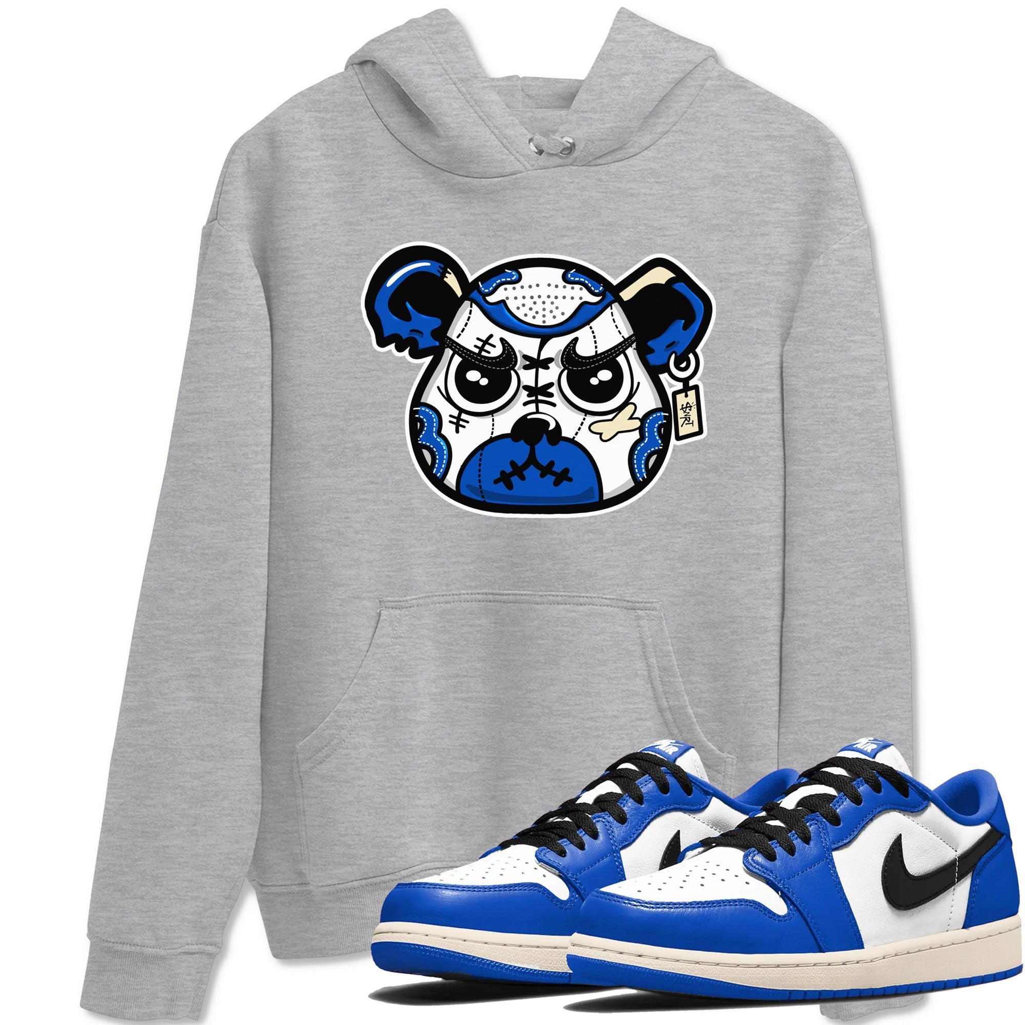 snkmatch Bear Face snkmatch Tees - Air Jordan 1 Game Royal
