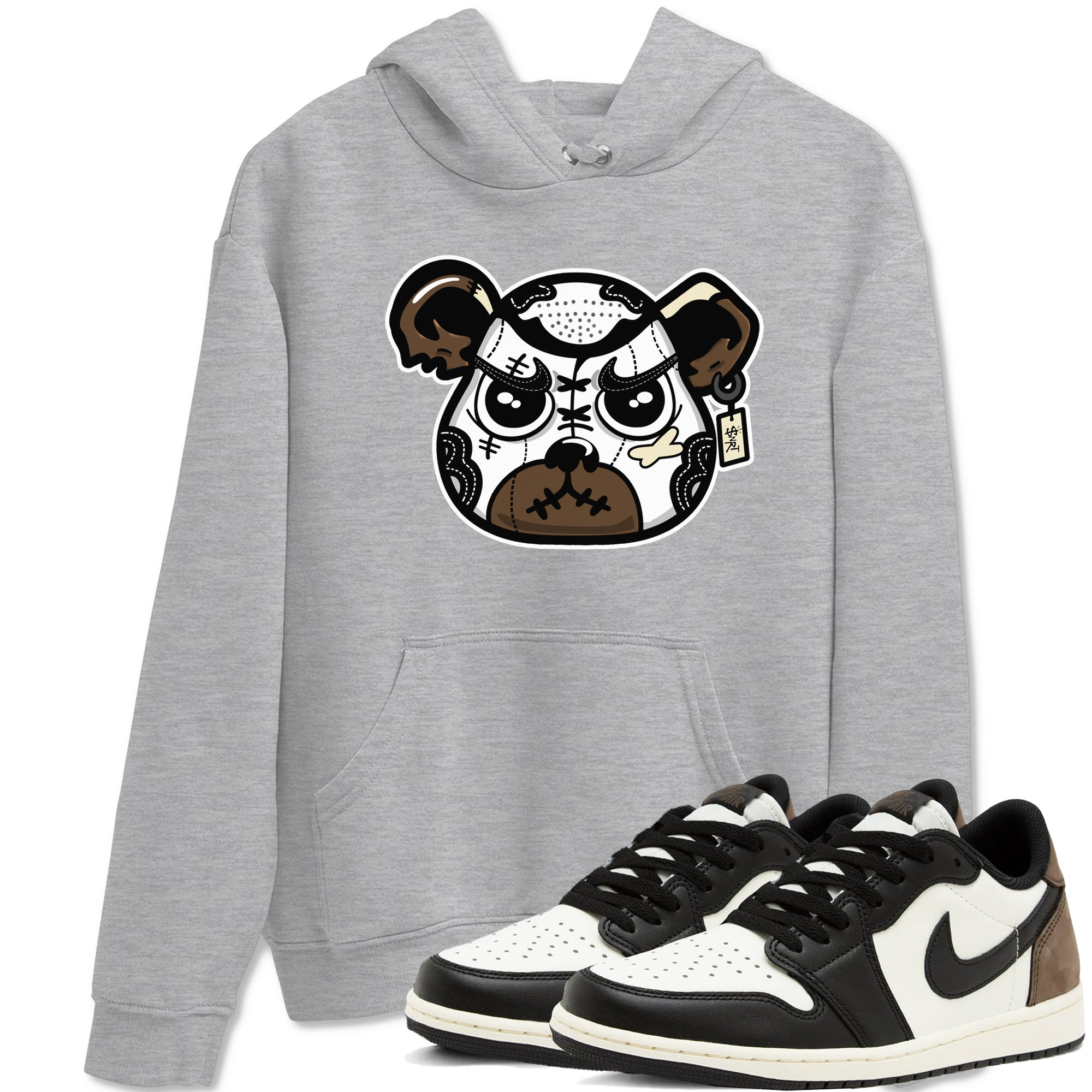 snkmatch Bear Face snkmatch Tees - Air Jordan 1 Mocha