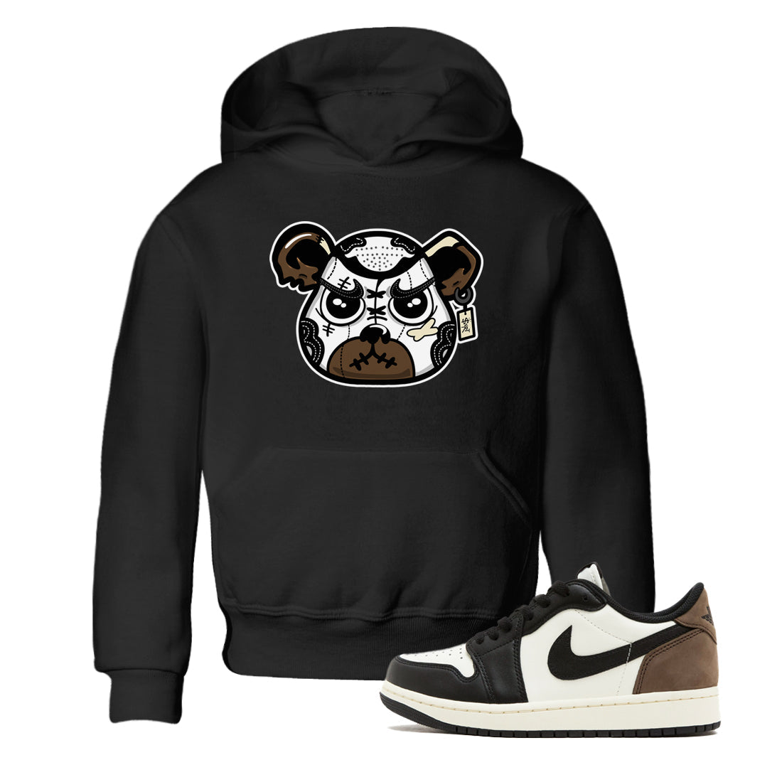 snkmatch Bear Face snkmatch Tees Kids - Air Jordan 1 Mocha