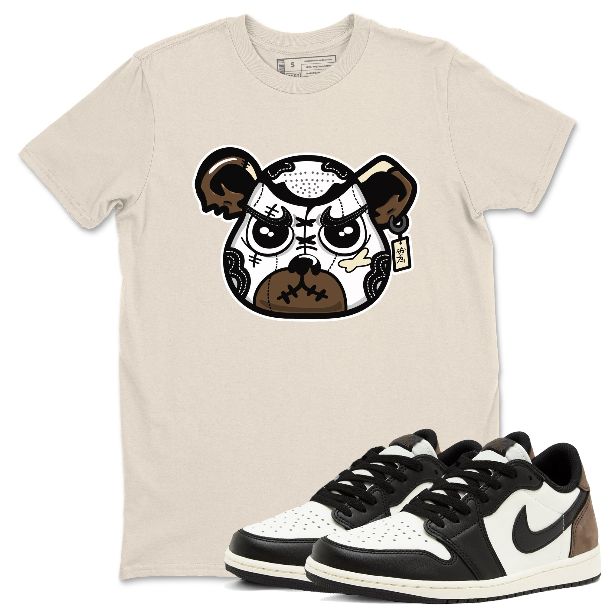 snkmatch Bear Face snkmatch Tees - Air Jordan 1 Mocha