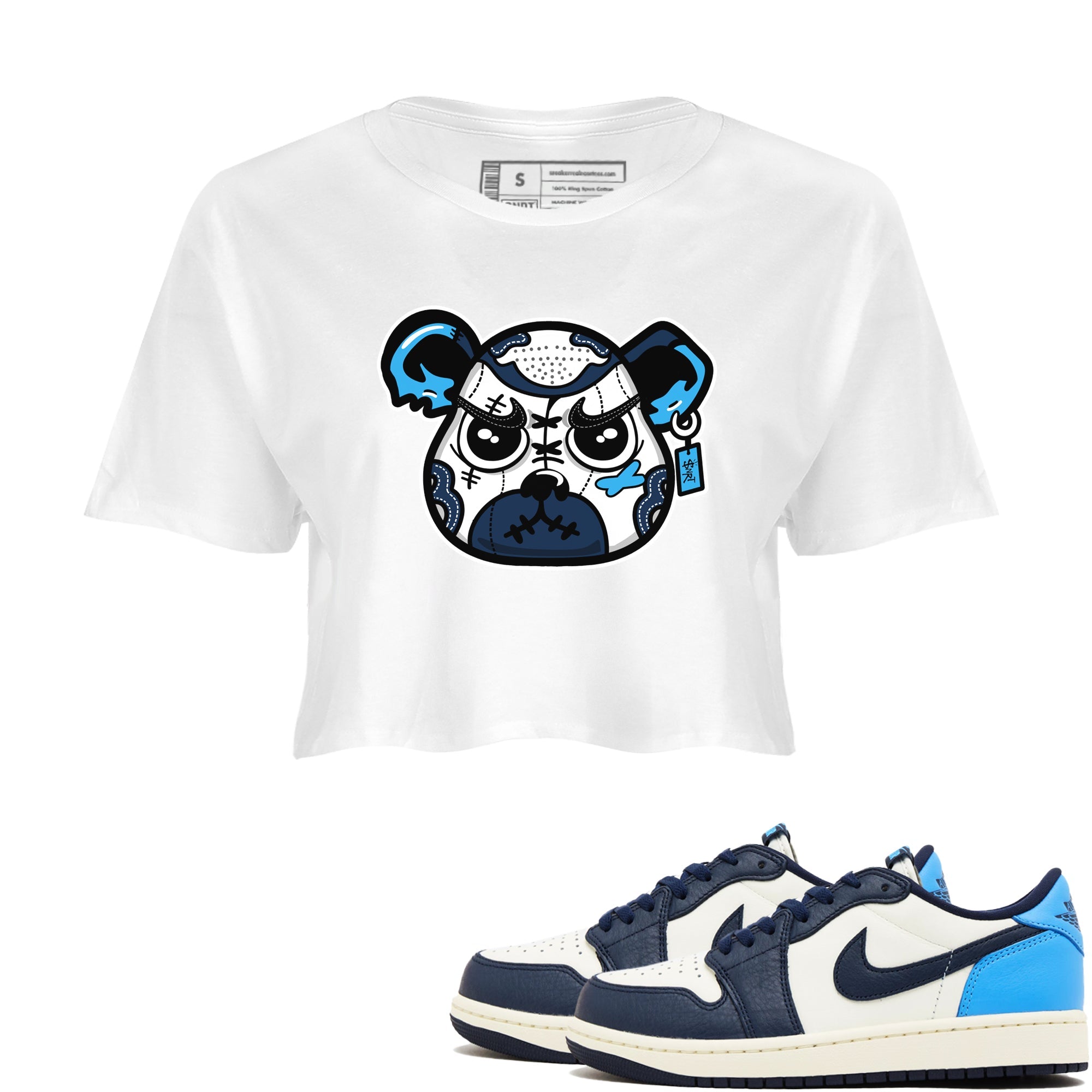 snkmatch Bear Face snkmatch Women's Top - Air Jordan 1 Obsidian