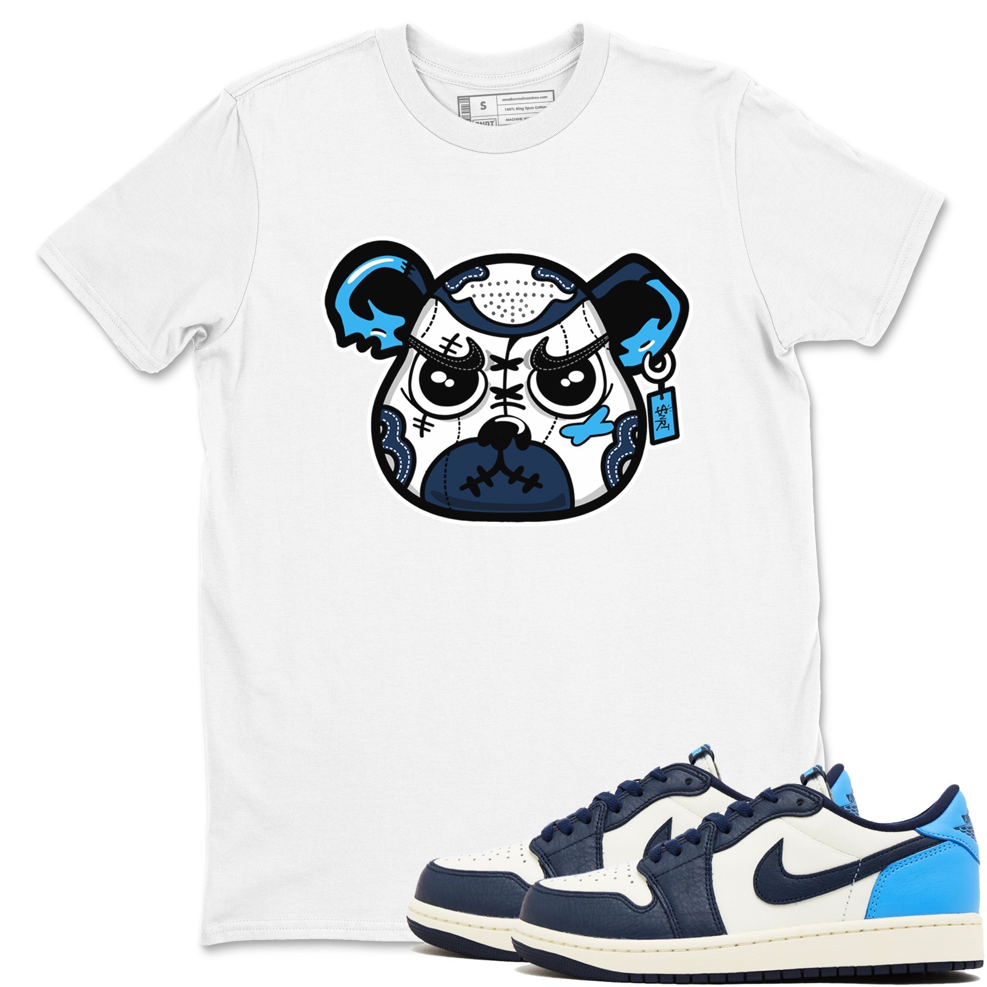snkmatch Bear Face snkmatch Tees - Air Jordan 1 Obsidian