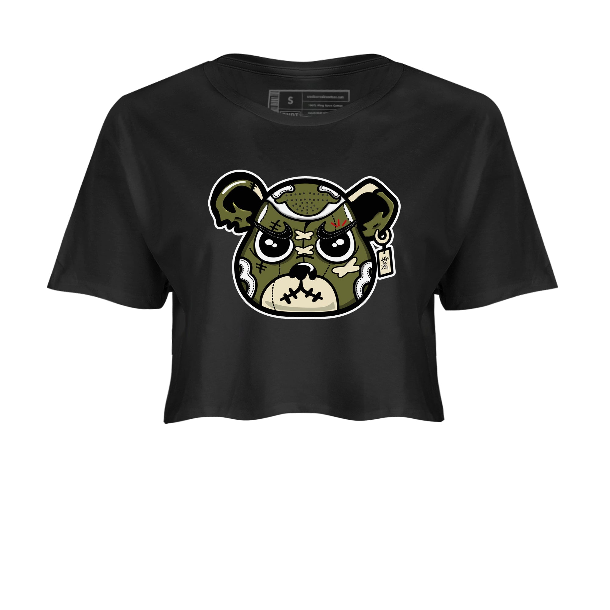 snkmatch Bear Face snkmatch Women's Top - Air Jordan 1 Travis Scott Medium Olive