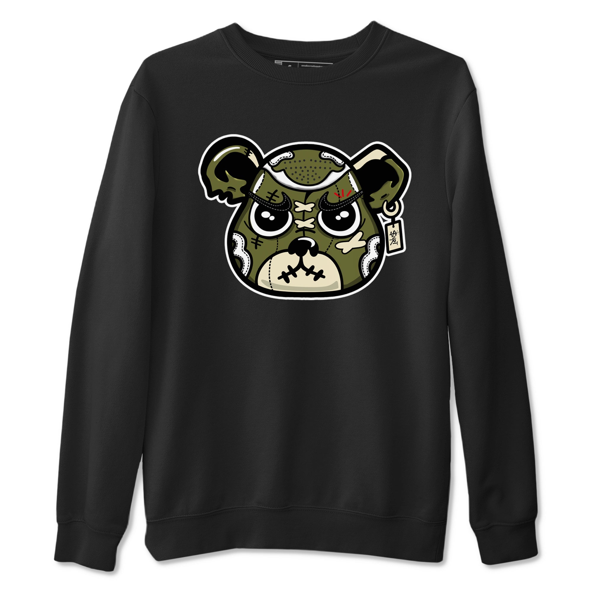 snkmatch Bear Face snkmatch Tees - Air Jordan 1 Travis Scott Medium Olive