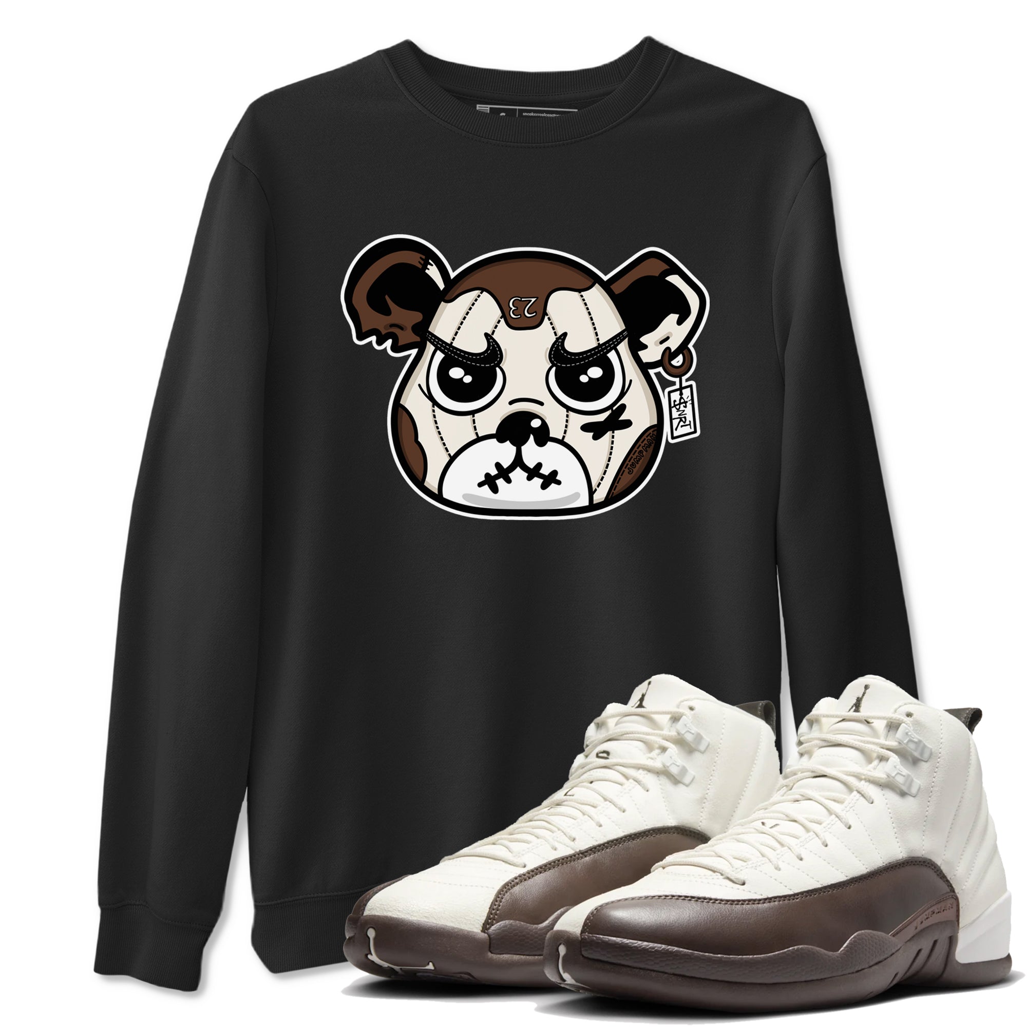 snkmatch Bear Face snkmatch Tees - Air Jordan 12 Baroque Brown
