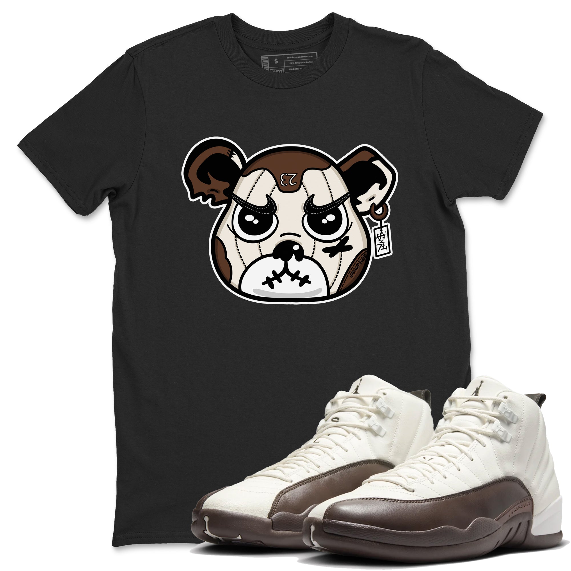 snkmatch Bear Face snkmatch Tees - Air Jordan 12 Baroque Brown