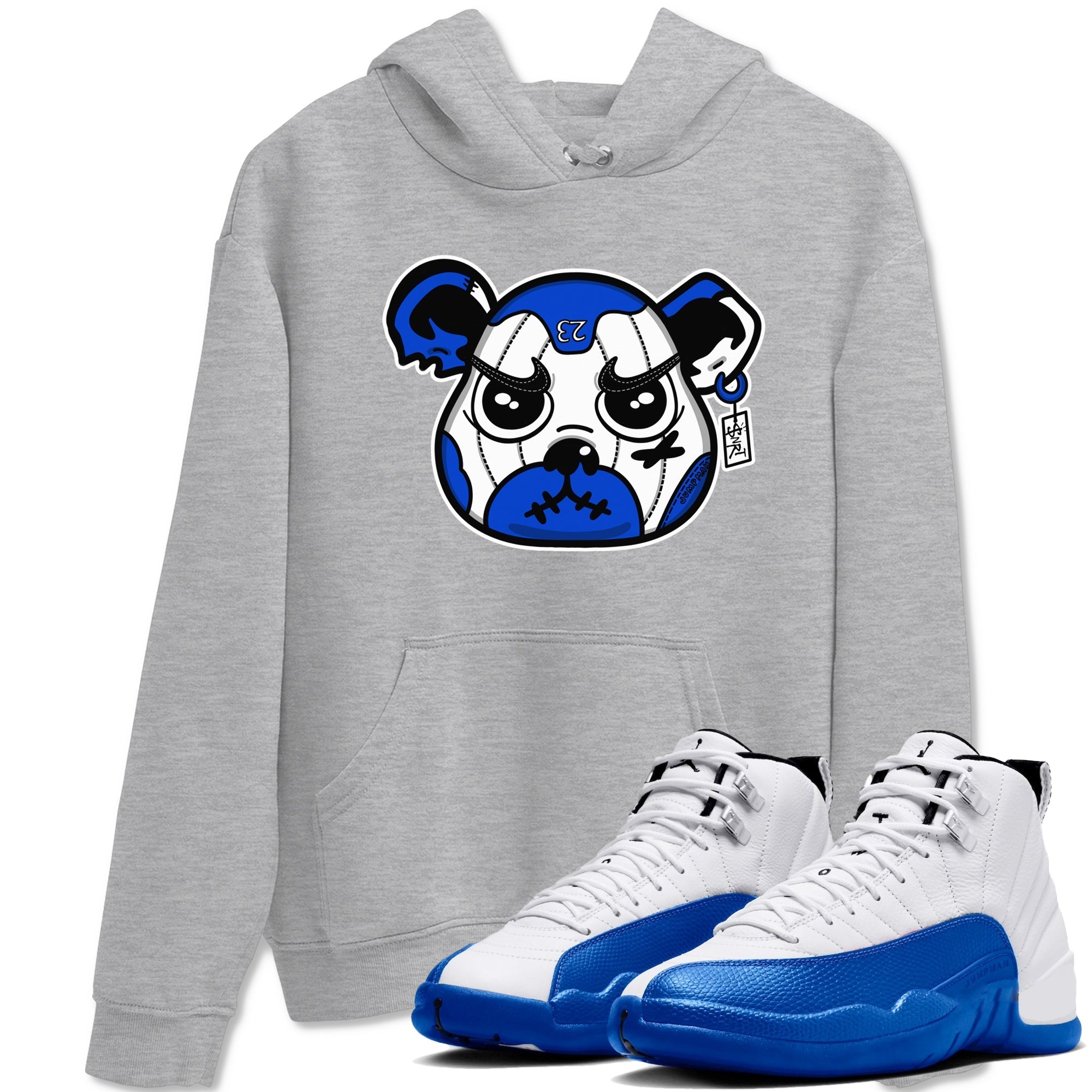 snkmatch Bear Face snkmatch Tees - Air Jordan 12 Blueberry