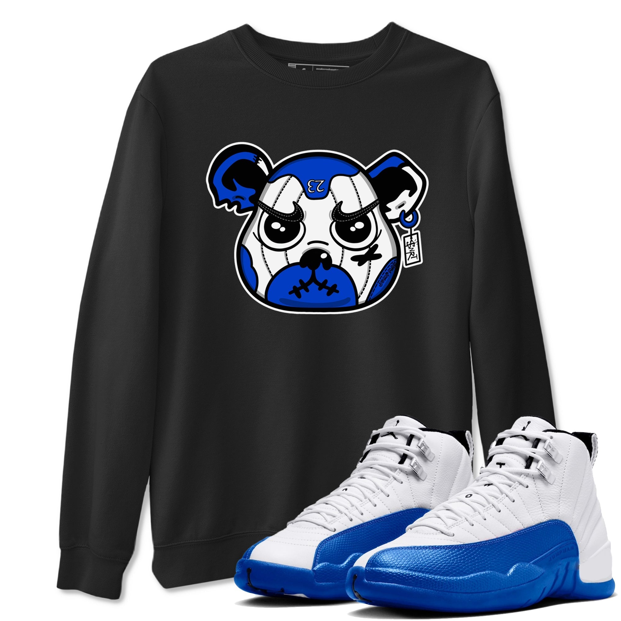 snkmatch Bear Face snkmatch Tees - Air Jordan 12 Blueberry