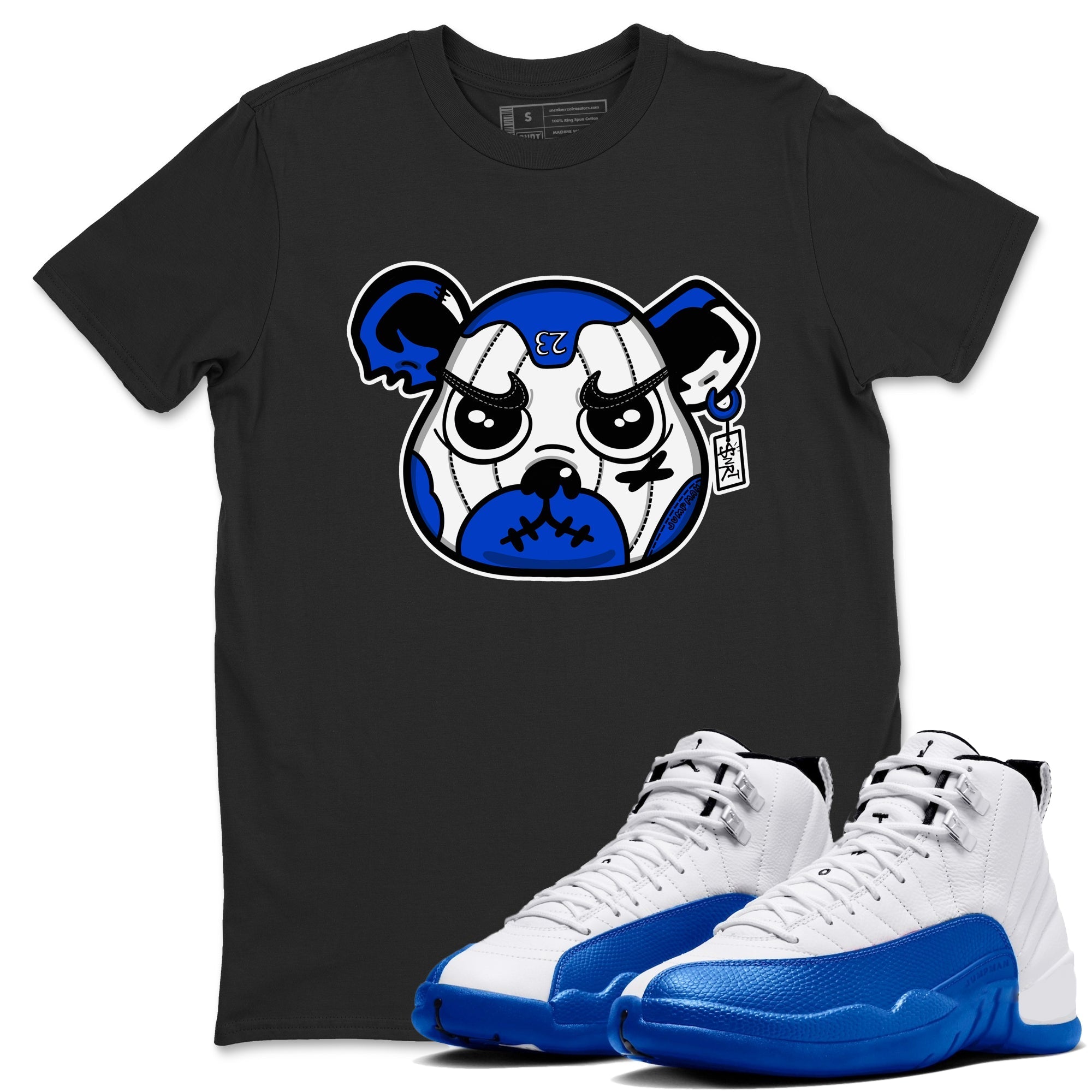 snkmatch Bear Face snkmatch Tees - Air Jordan 12 Blueberry
