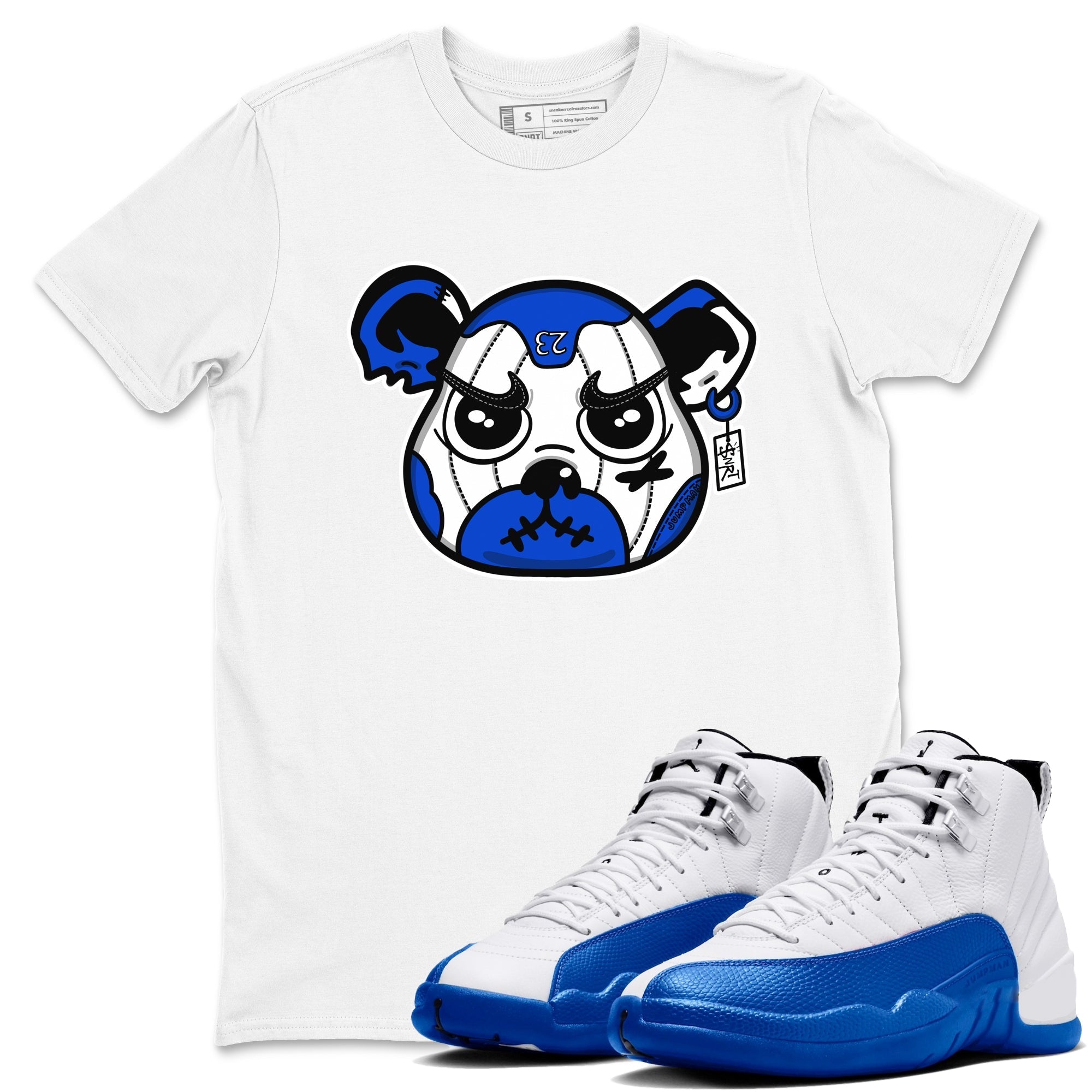 snkmatch Bear Face snkmatch Tees - Air Jordan 12 Blueberry