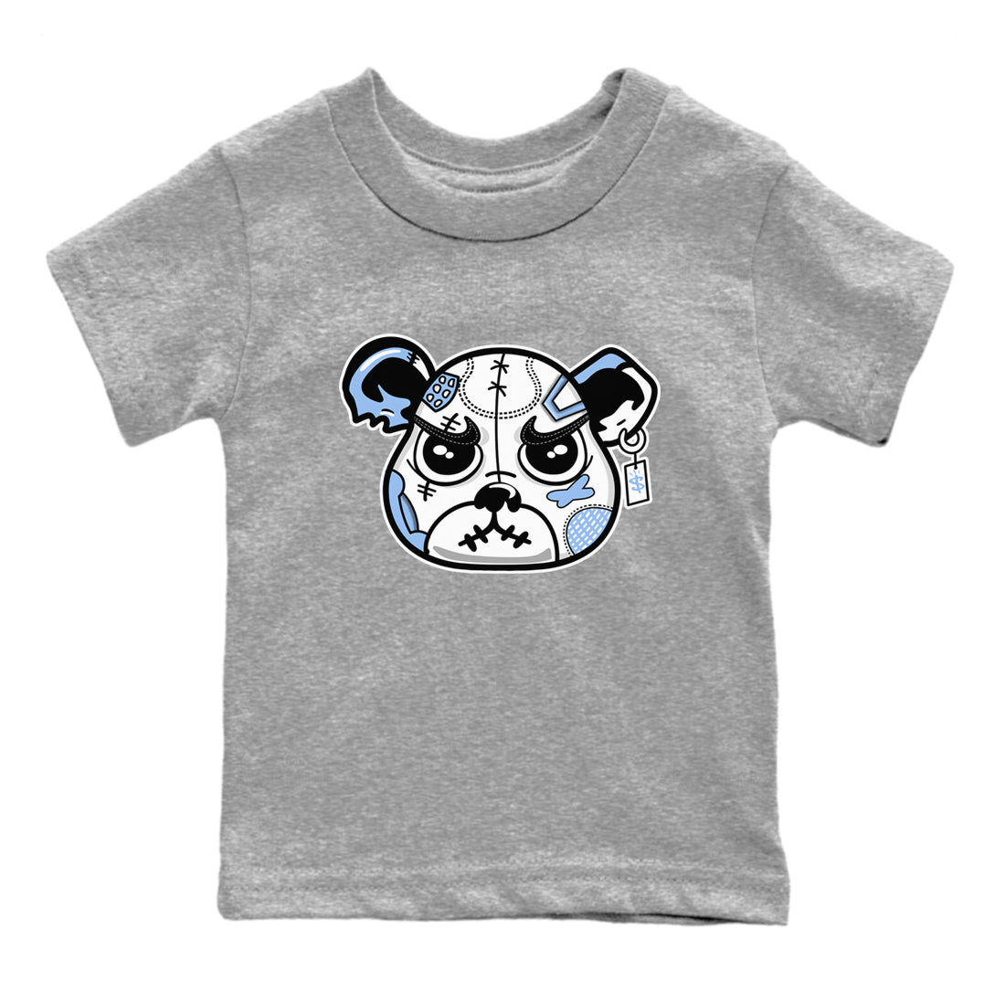 snkmatch Bear Face snkmatch Tees Kids - Air Jordan 4 Aluminum