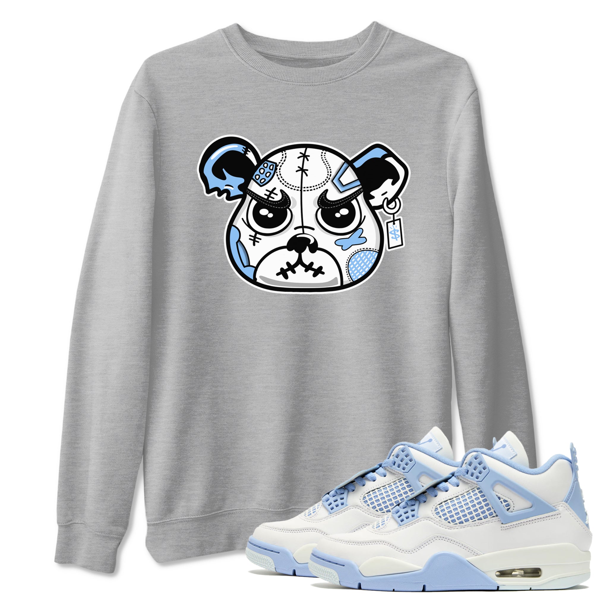 snkmatch Bear Face snkmatch Tees - Air Jordan 4 Aluminum