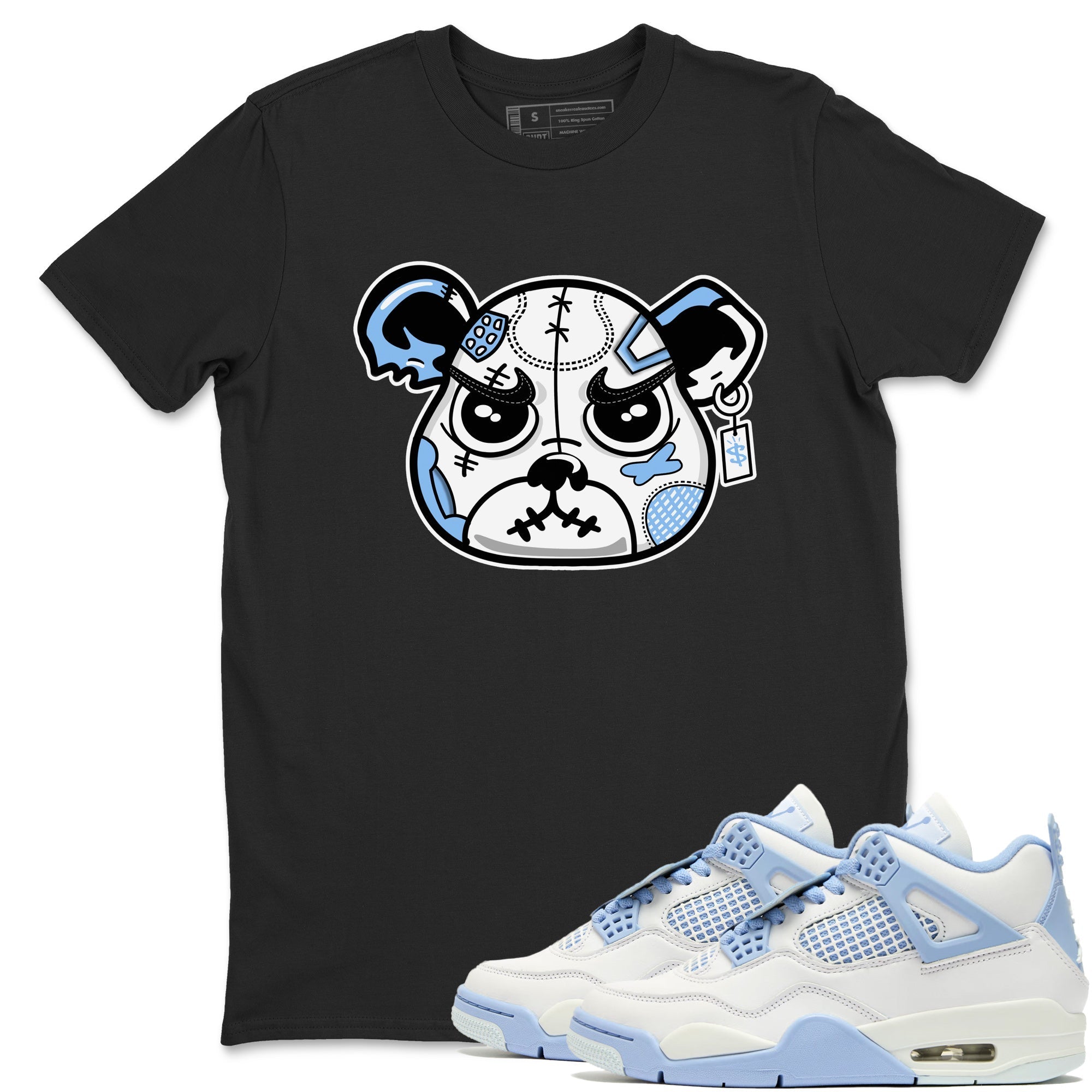 snkmatch Bear Face snkmatch Tees - Air Jordan 4 Aluminum