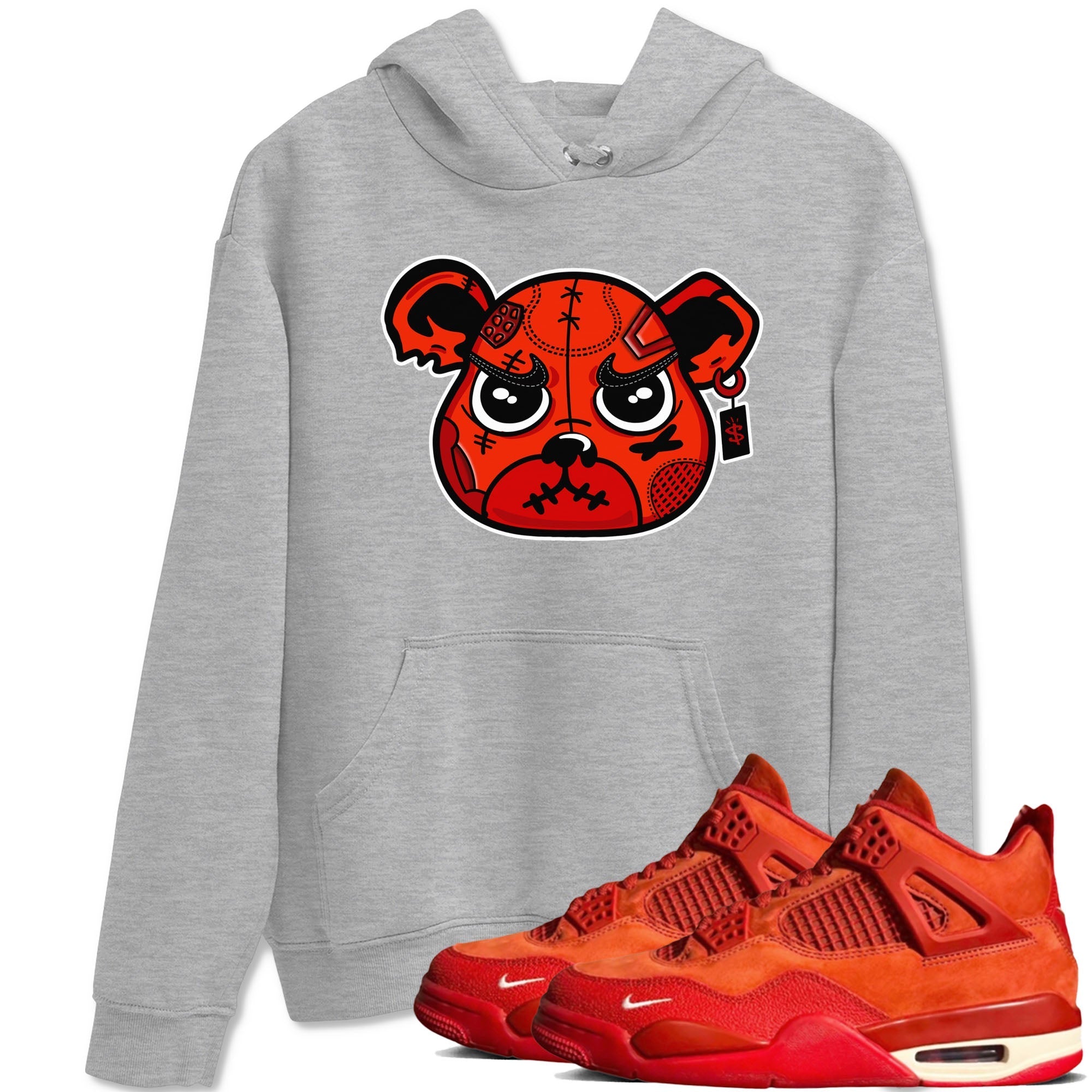 snkmatch Bear Face snkmatch Tees - Air Jordan 4 Brick By Brick