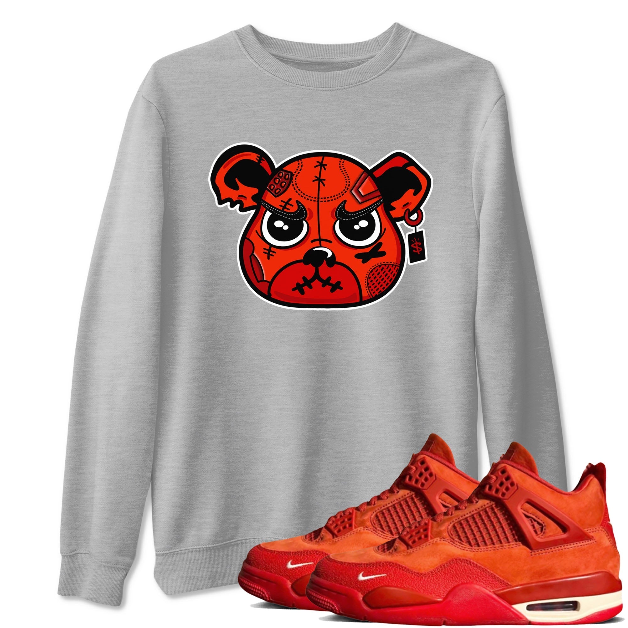 snkmatch Bear Face snkmatch Tees - Air Jordan 4 Brick By Brick