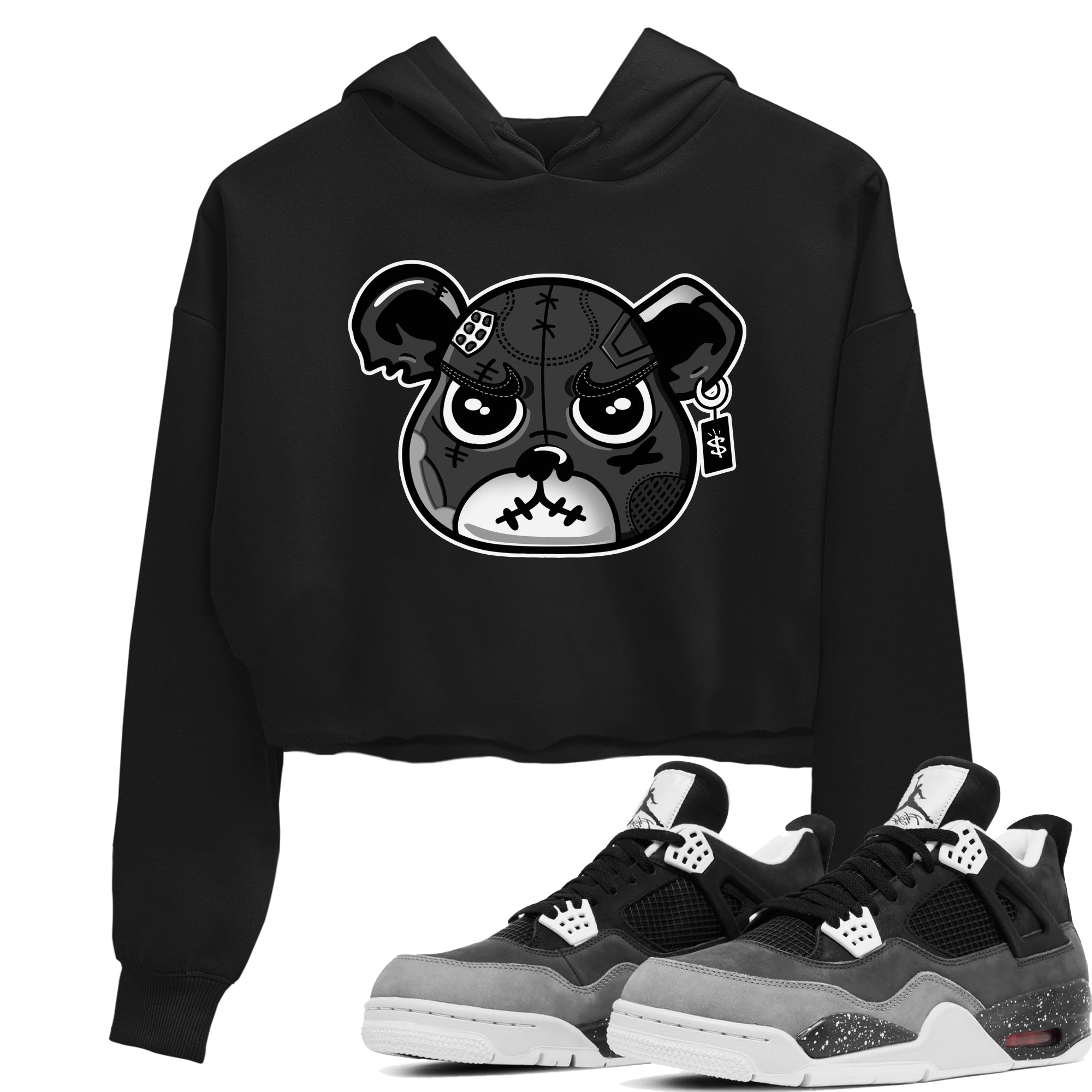 snkmatch Bear Face snkmatch Women's Top - Air Jordan 4 Fear