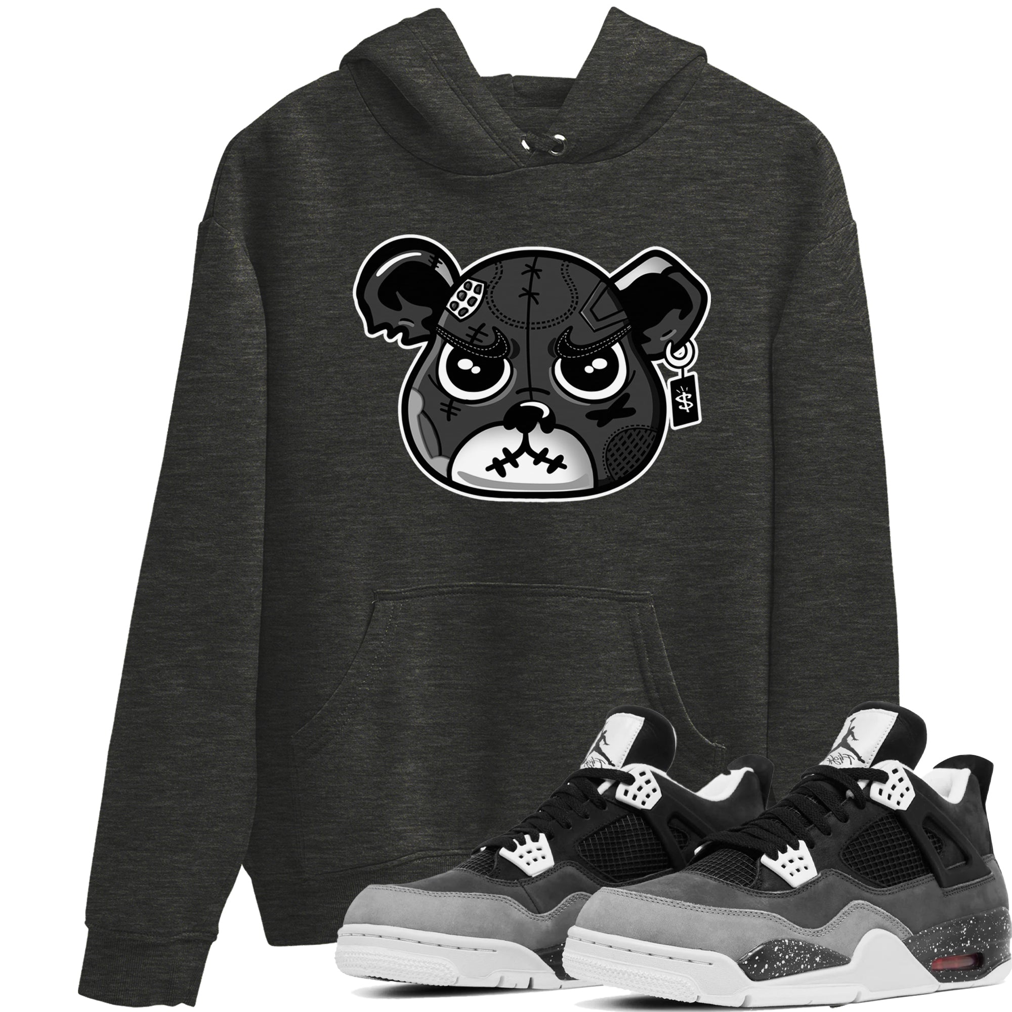 snkmatch Bear Face snkmatch Tees - Air Jordan 4 Fear