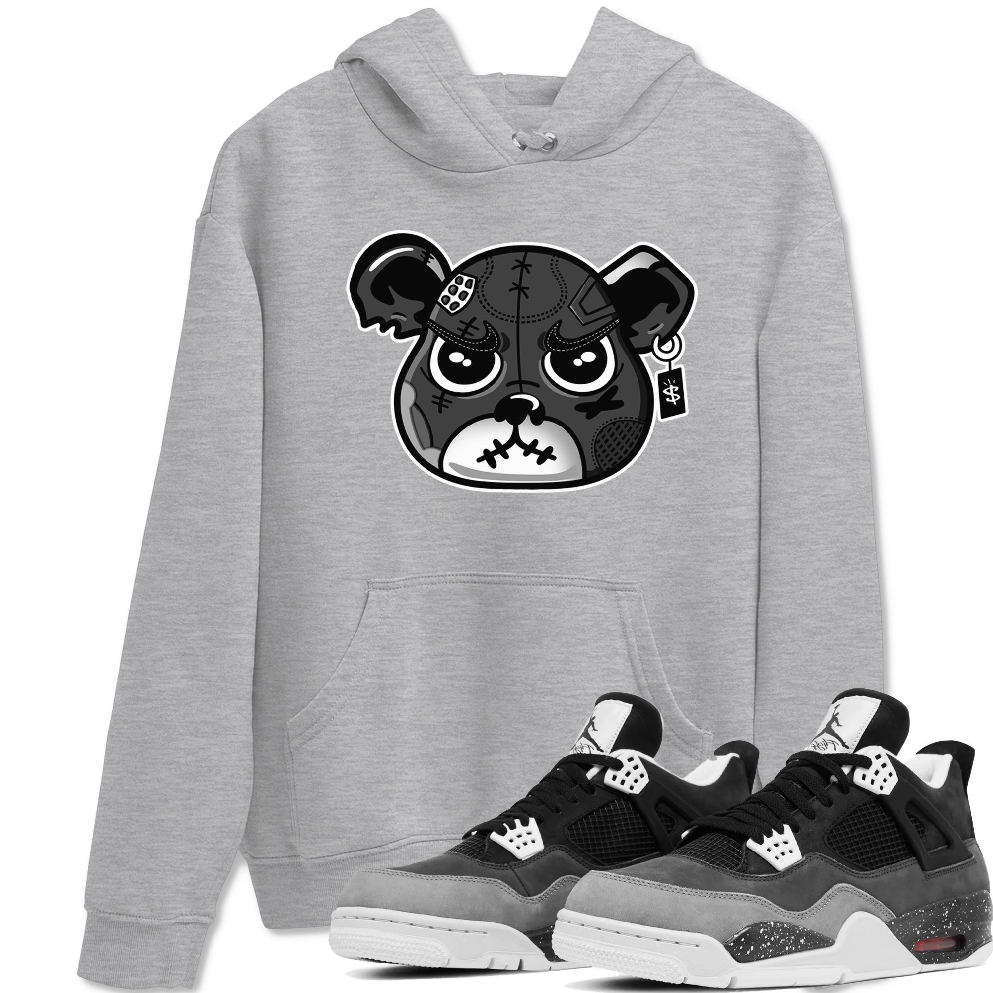 snkmatch Bear Face snkmatch Tees - Air Jordan 4 Fear